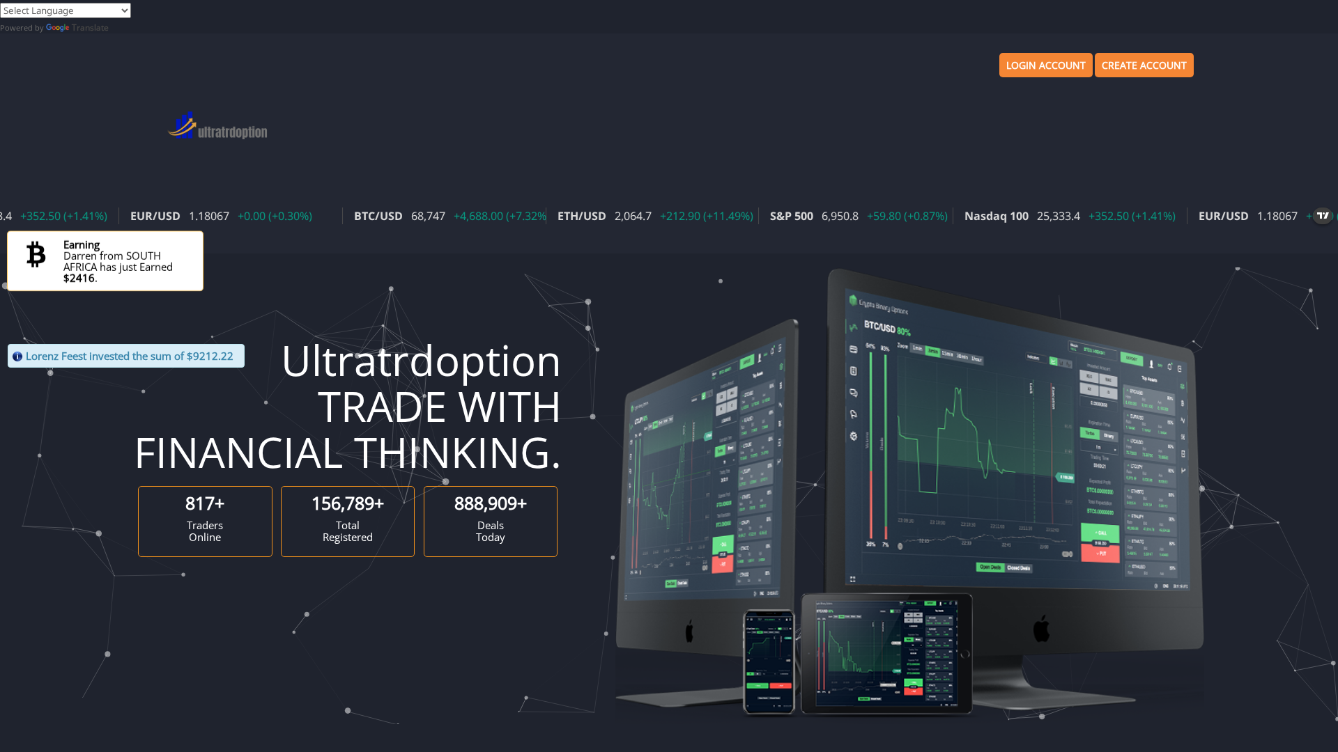 Screenshot of ultratrdoption.live