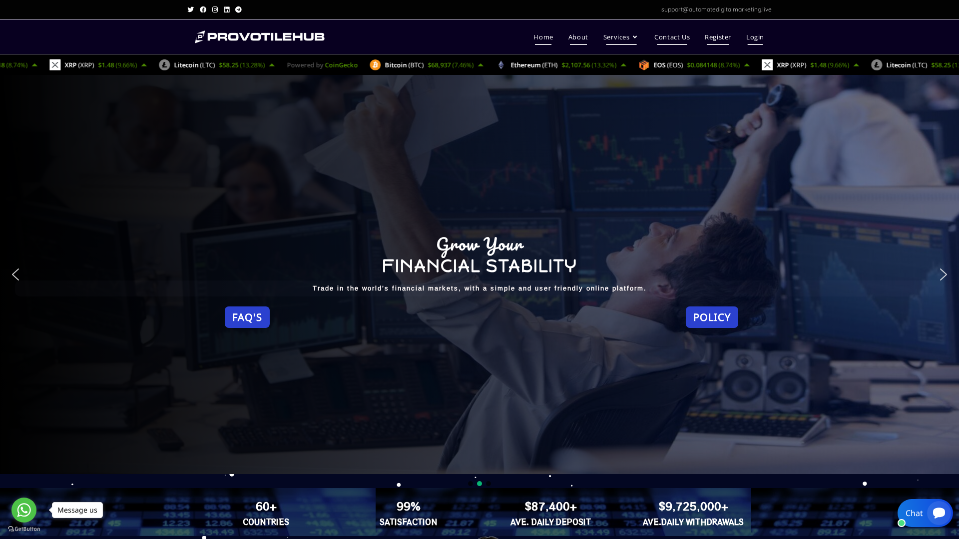 Screenshot of automatedigitalmarketing.live