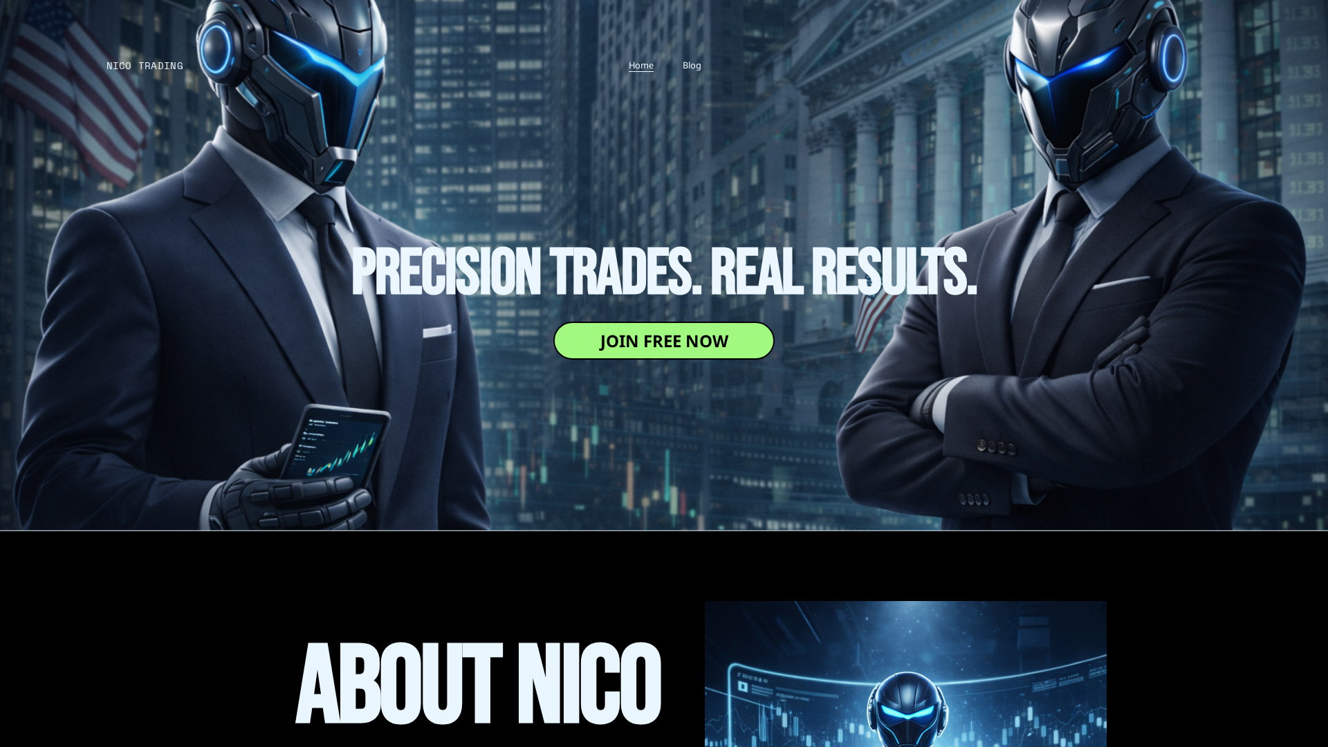Screenshot of nicotrading.co