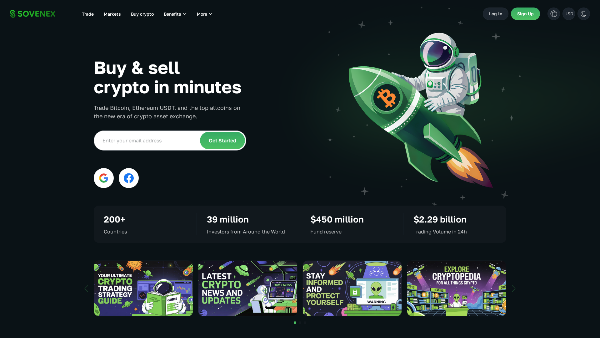 Screenshot of sovenex.com