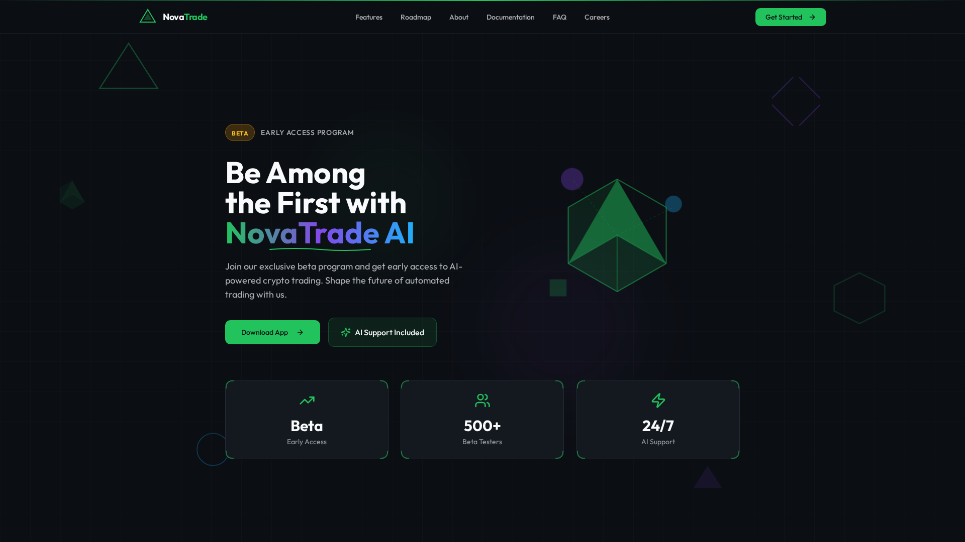 Screenshot of novatrade.digital