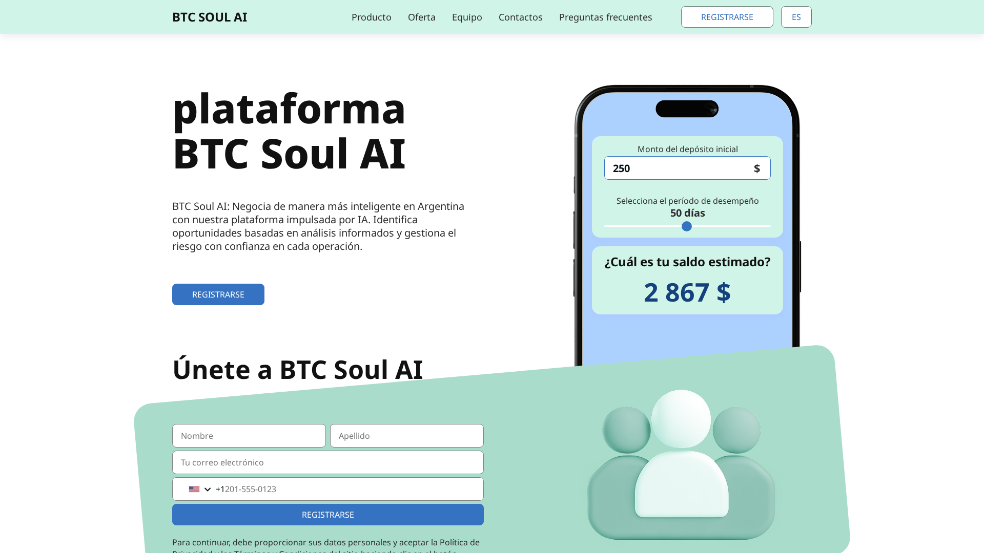 Screenshot of btc-soul-ai.com