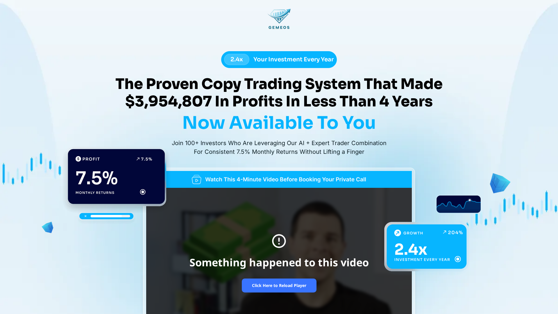 Screenshot of kevaitrading.com