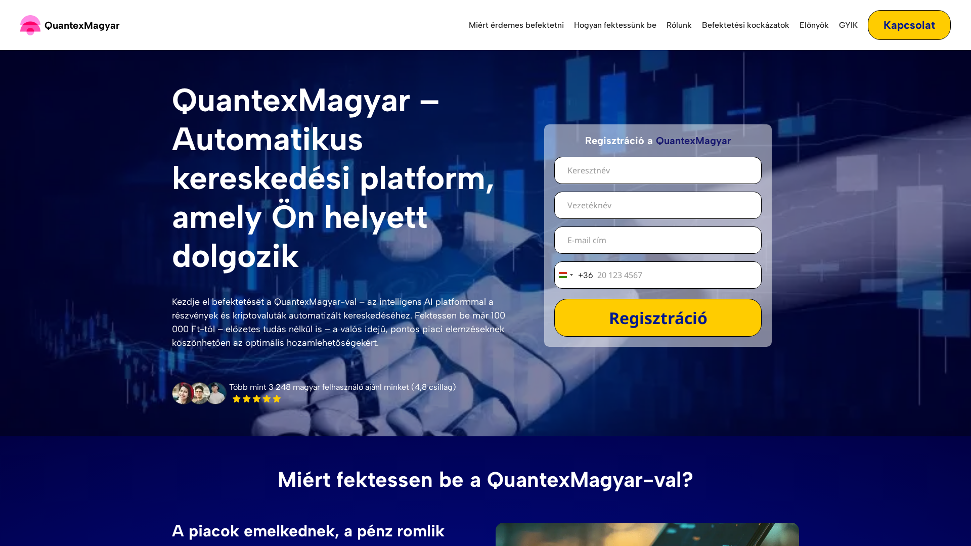 Screenshot of quantex-magyar.com