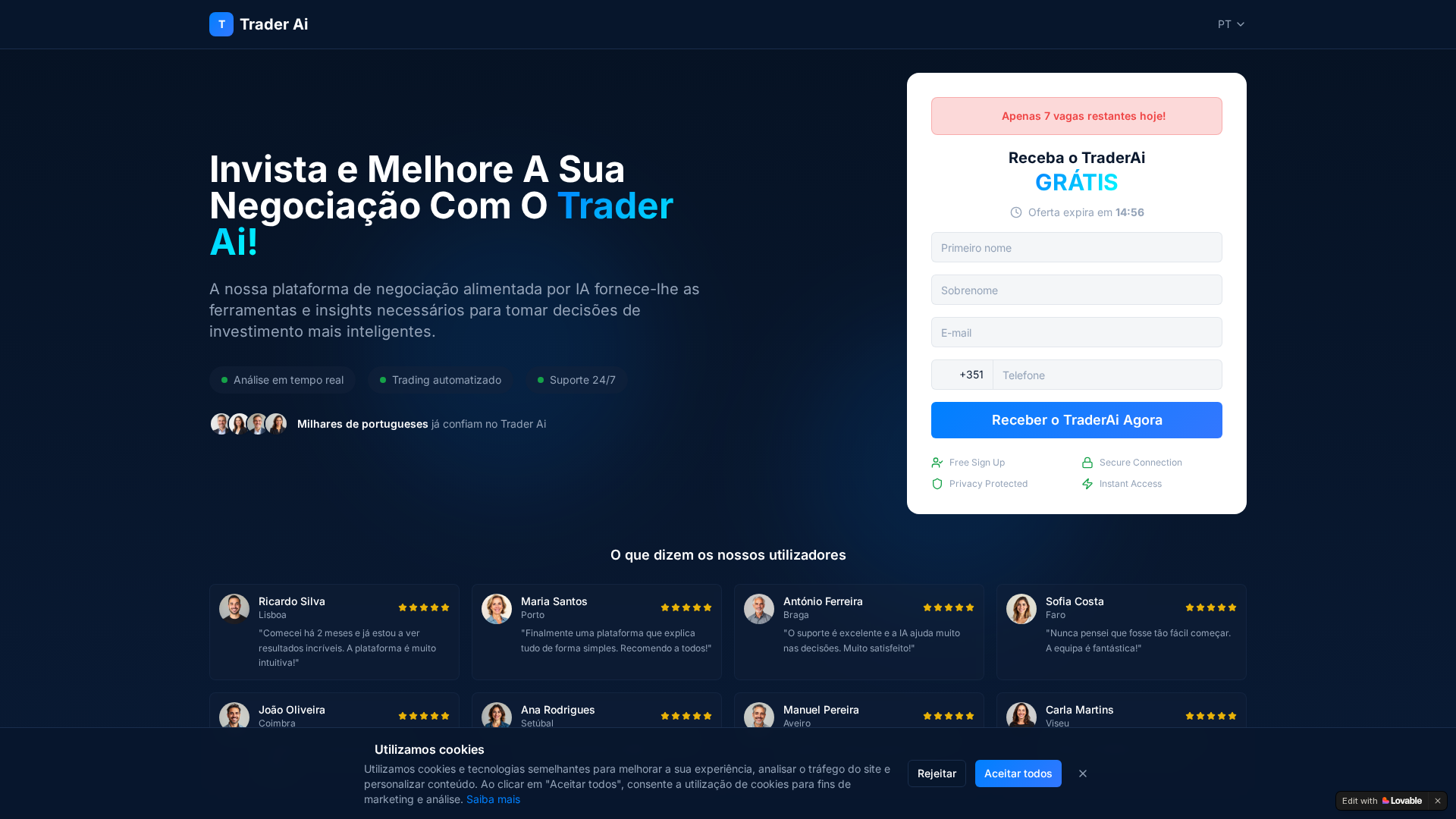 Screenshot of btraderaitt.com