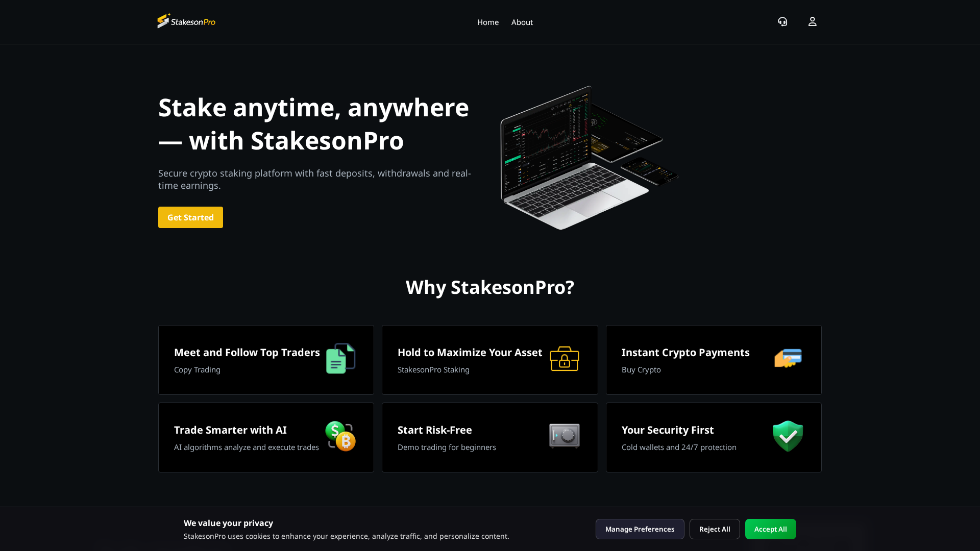 Screenshot of stakesonpro.com