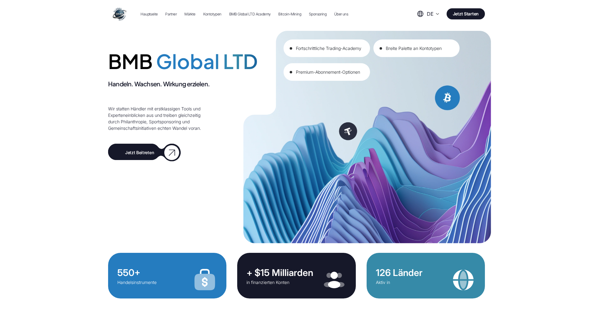Screenshot of bmb-global.com