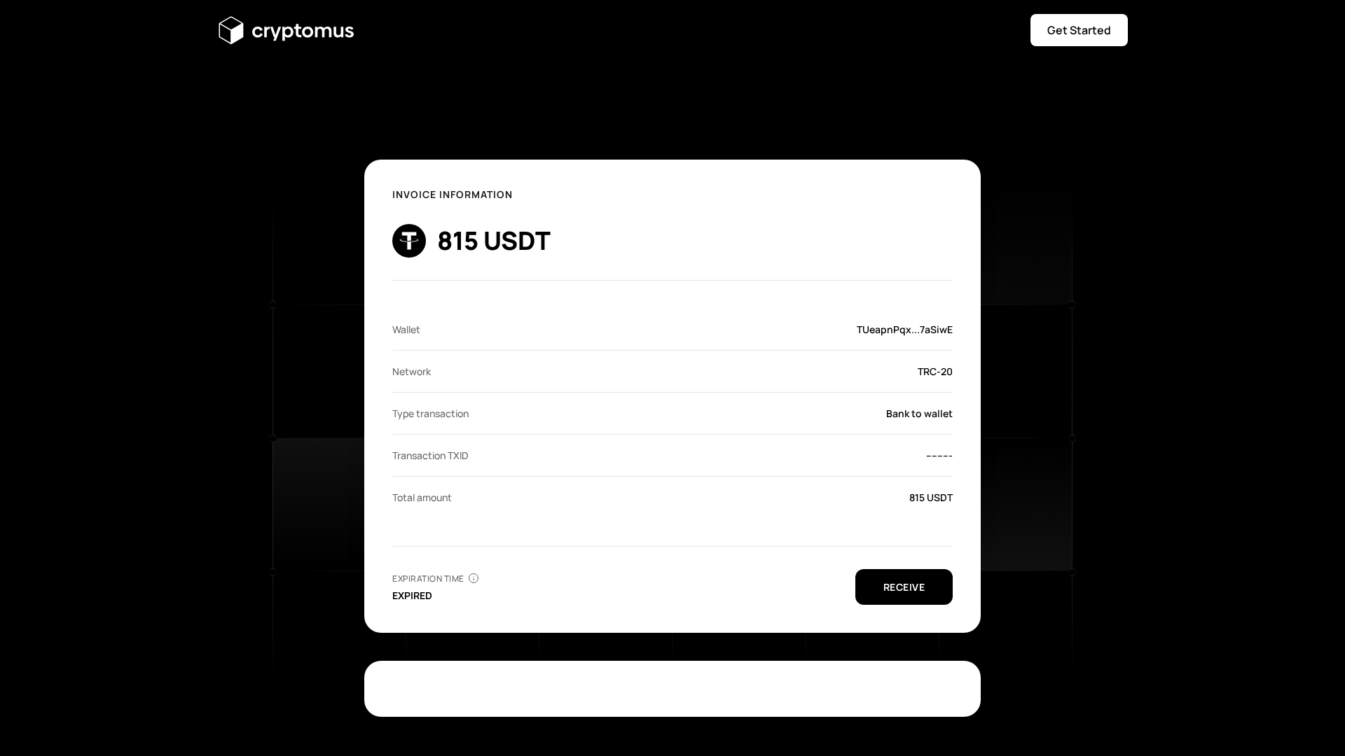 Screenshot of cryptomus.my