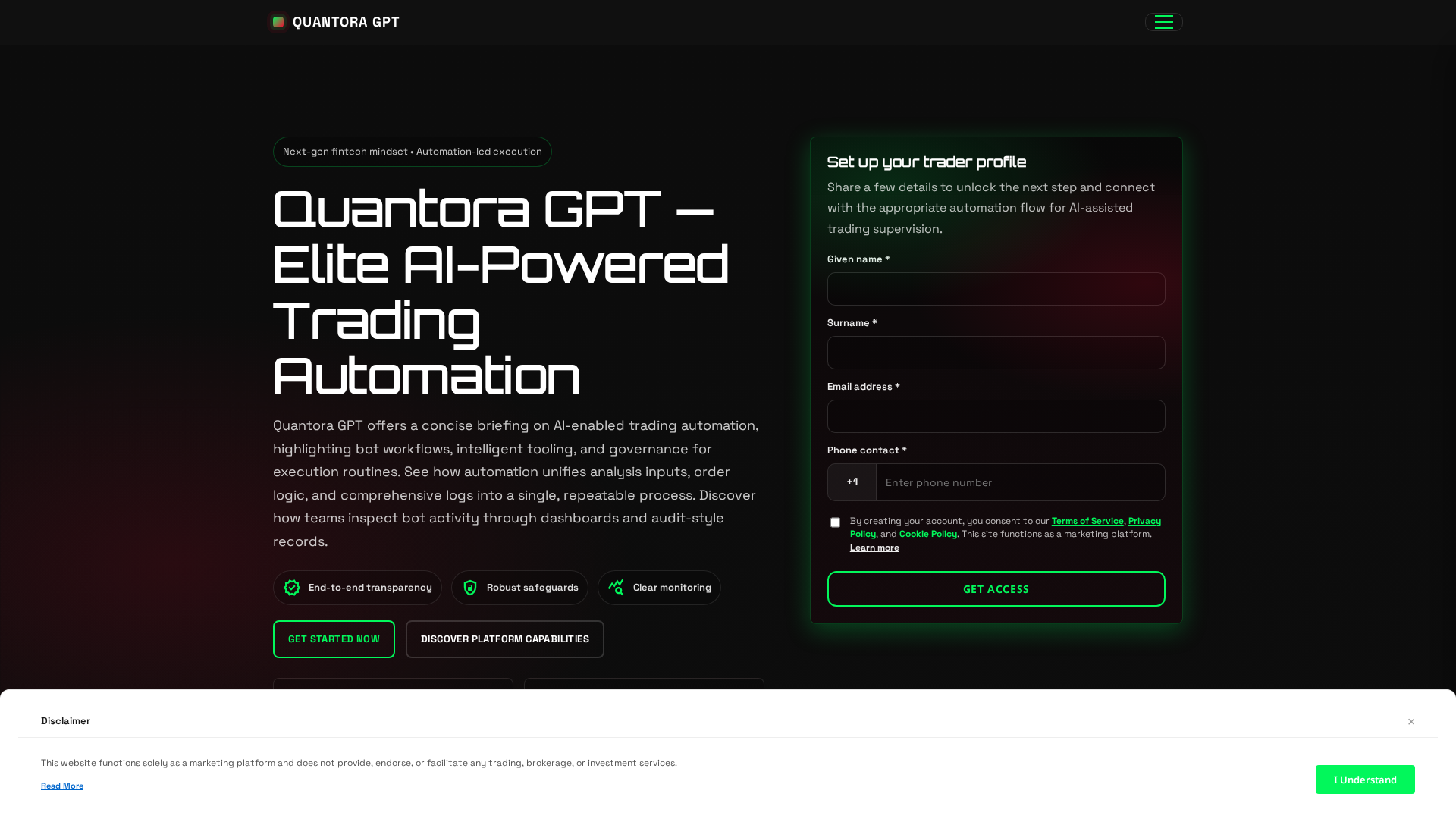 Screenshot of quantoragptsoftware.com