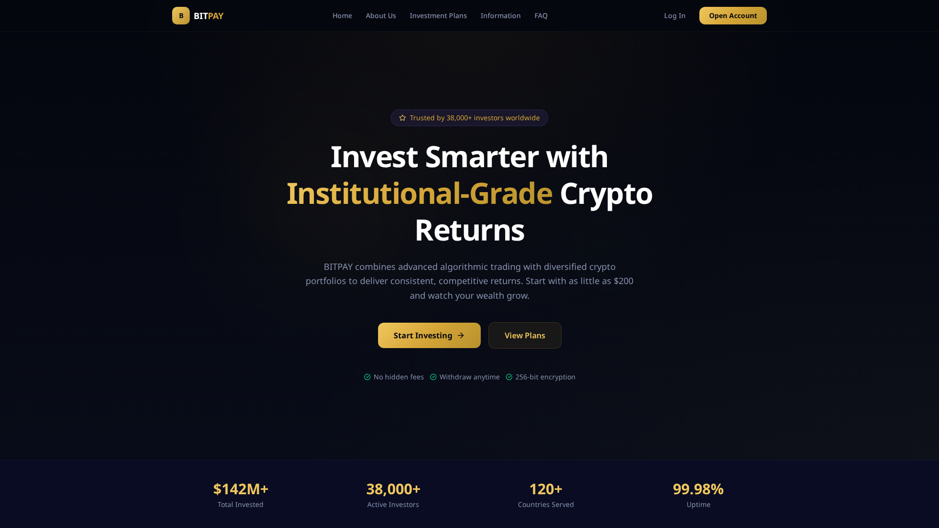 Screenshot of bitpayinct.com