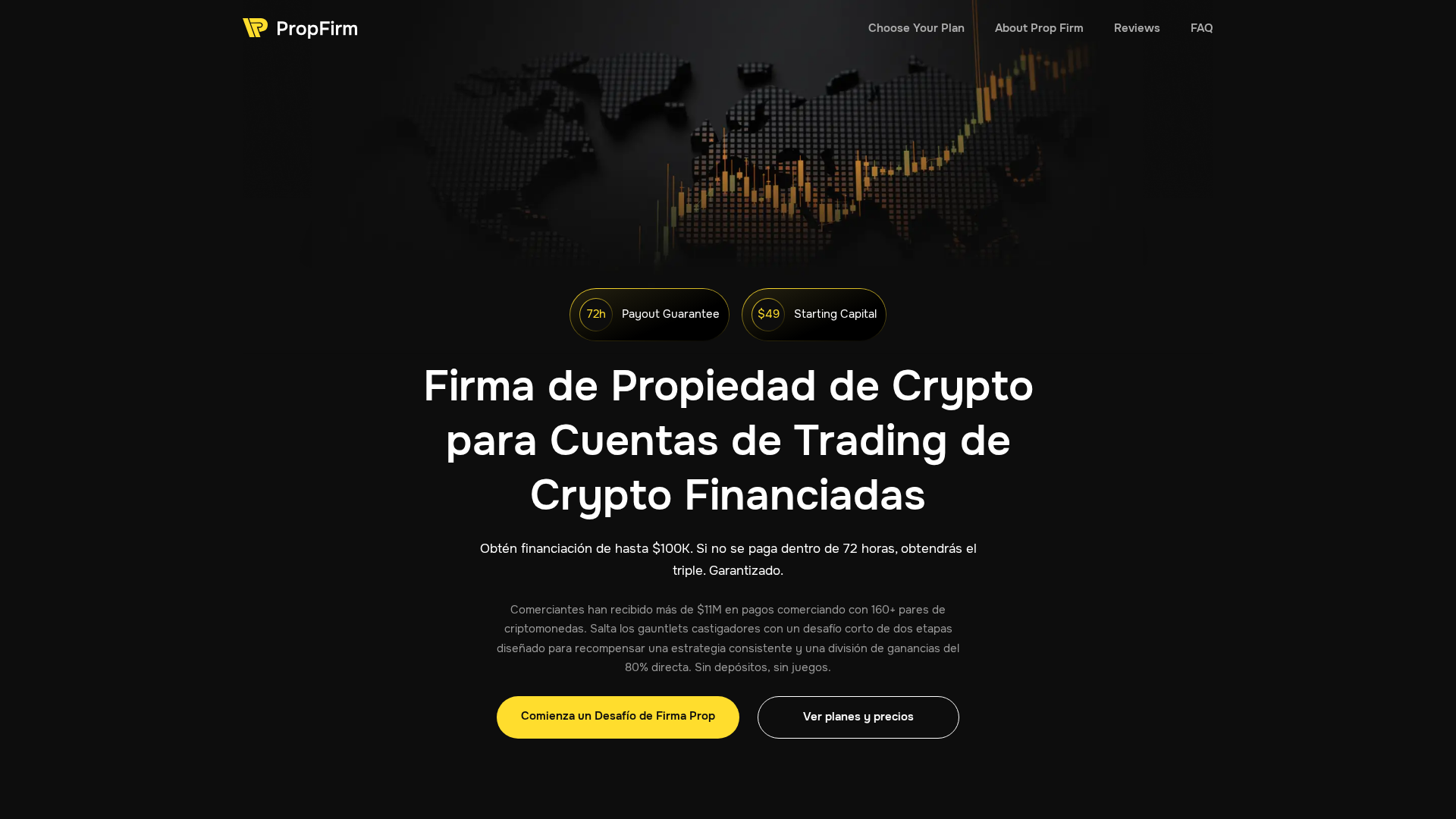 Screenshot of propfirm.com.co
