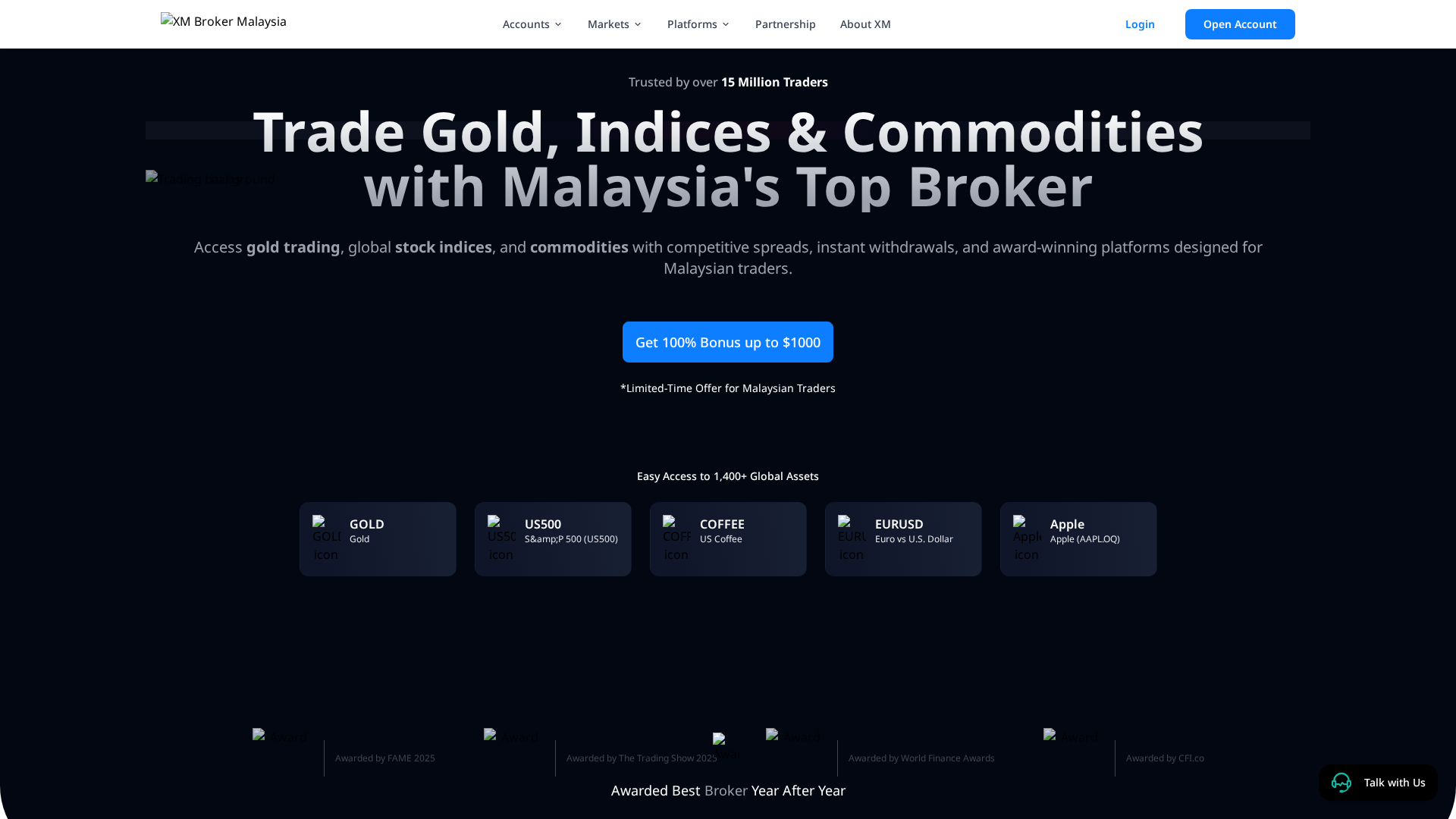 Screenshot of xmtrading-malaysia.com