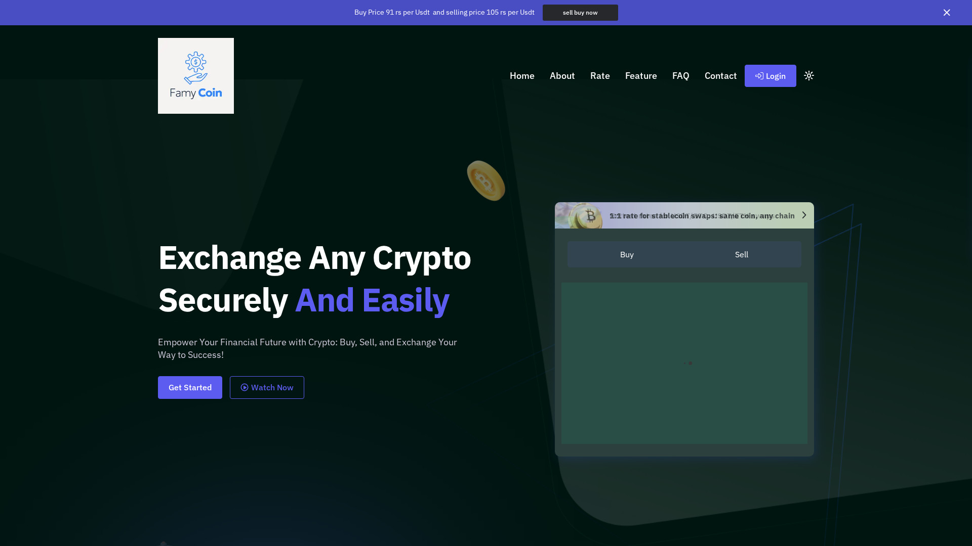 Screenshot of famycoin.in