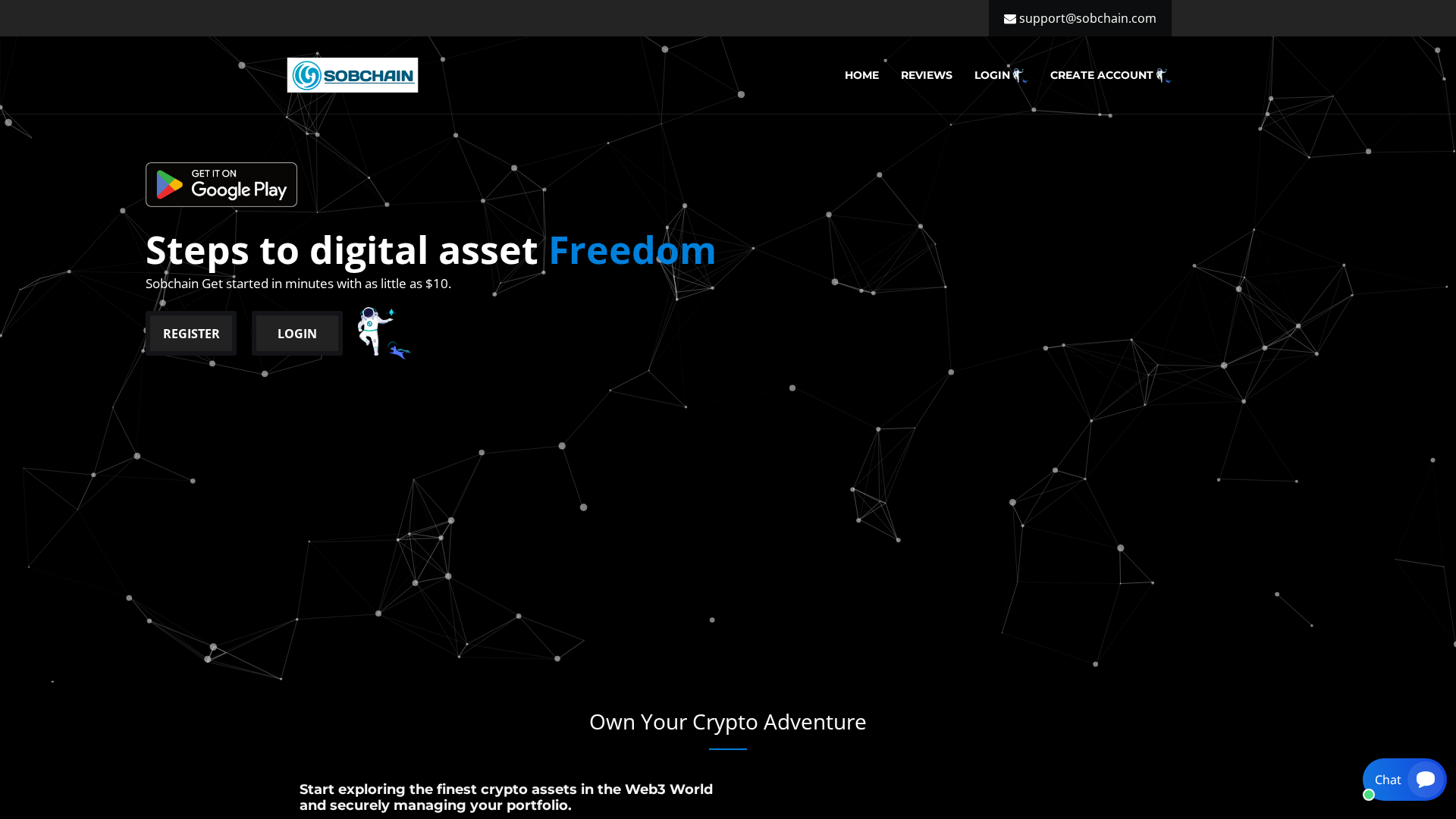 Screenshot of sobchain.com