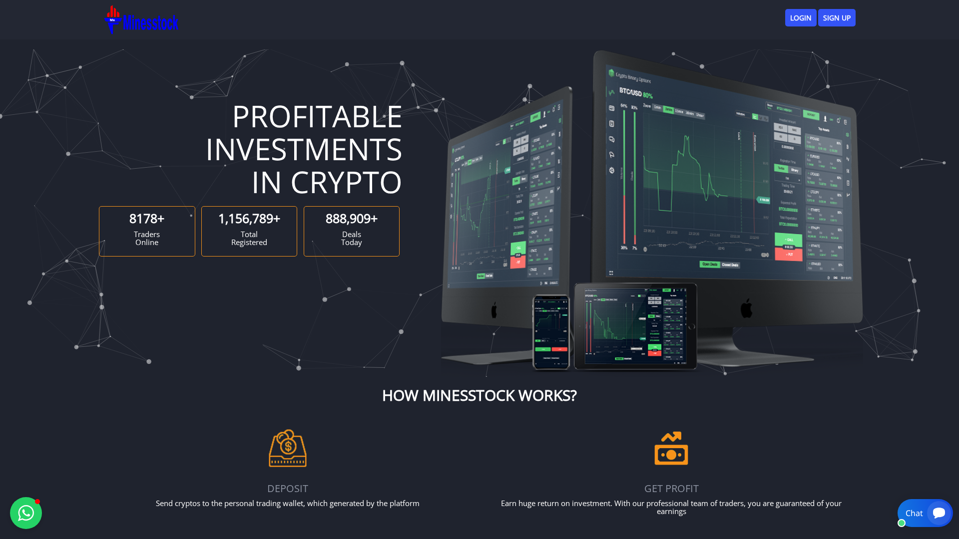 Screenshot of minesstock.com