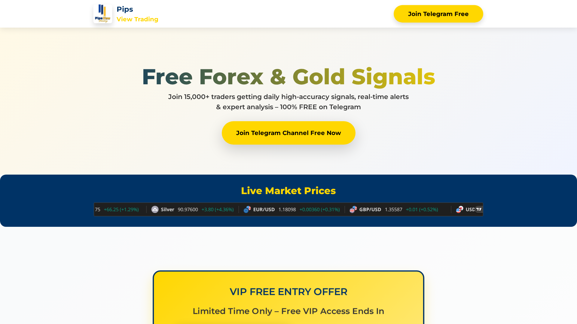 Screenshot of pipsviewtrading.com