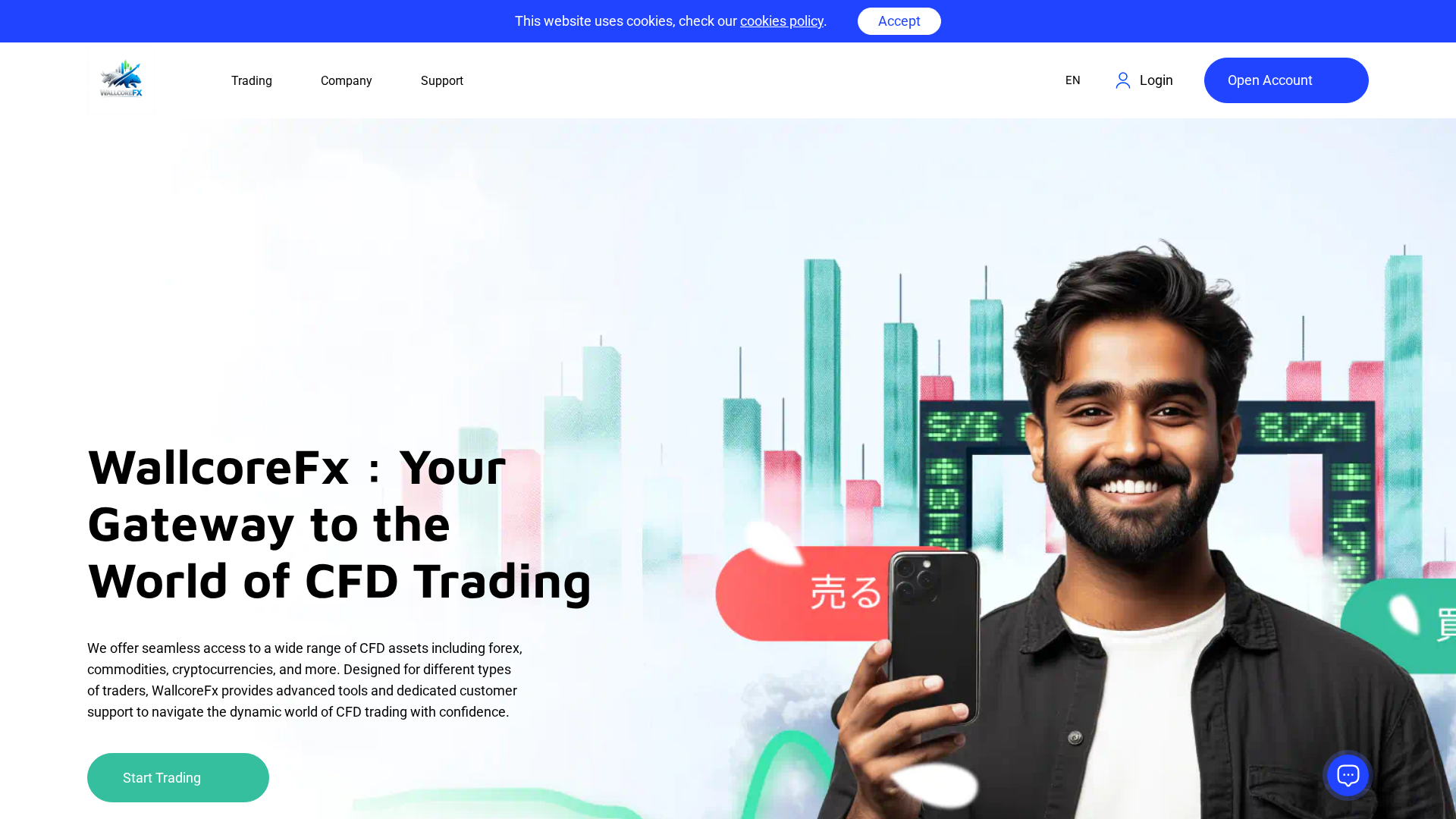 Screenshot of wallcorefx.com