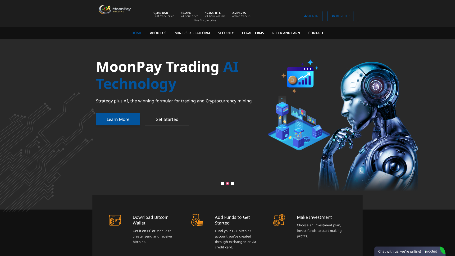 Screenshot of moonpaytrading.com