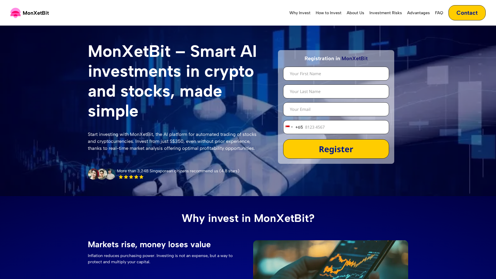 Screenshot of monxet-bit.com