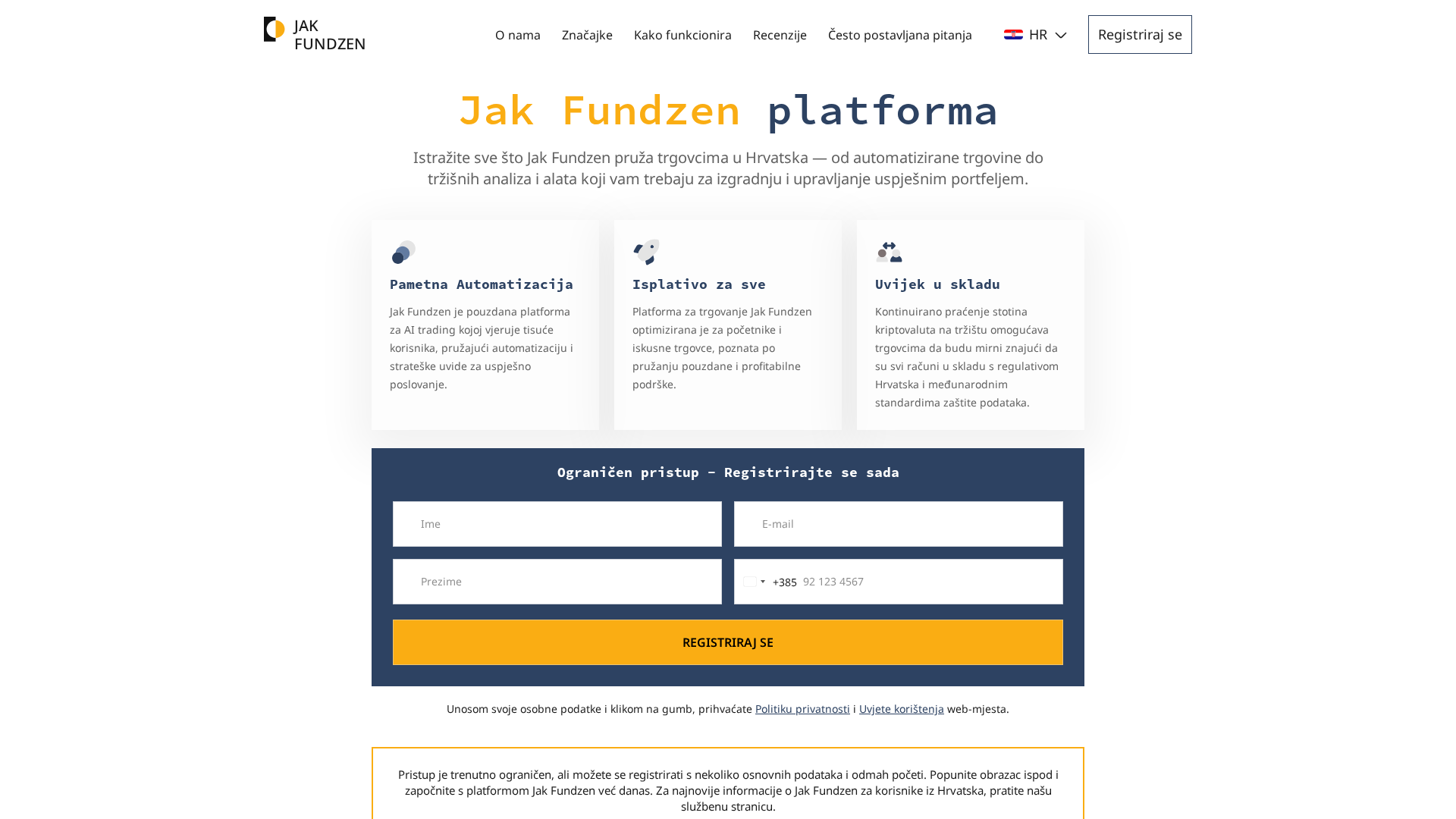 Screenshot of jak-fundzen.com