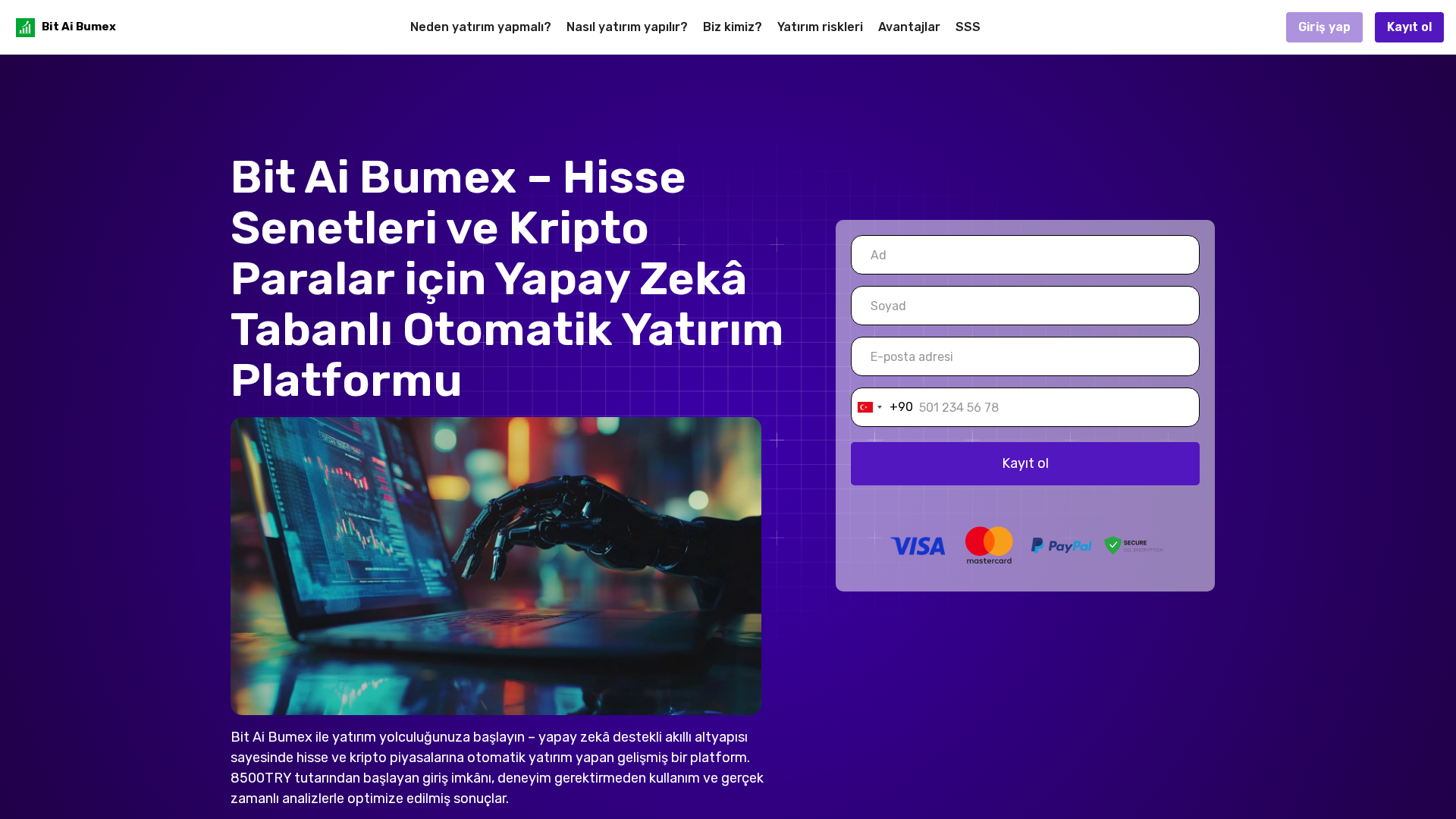 Screenshot of bitai-bumex.com