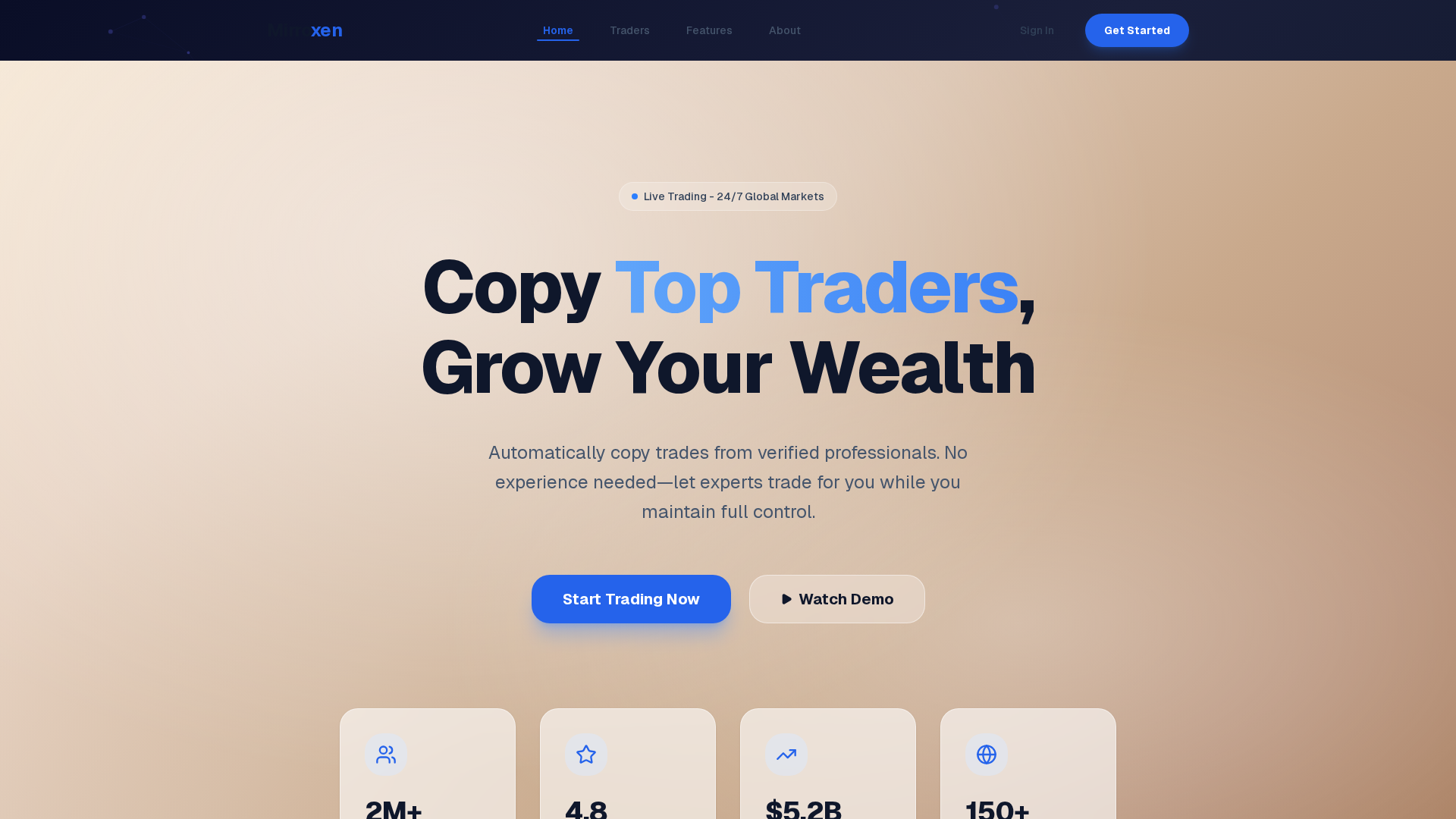 Screenshot of mirroxen.com