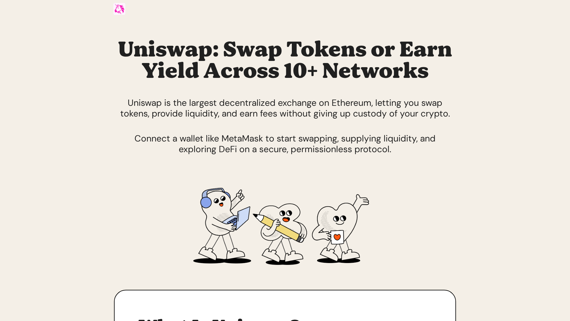 Screenshot of uniswapdex.com