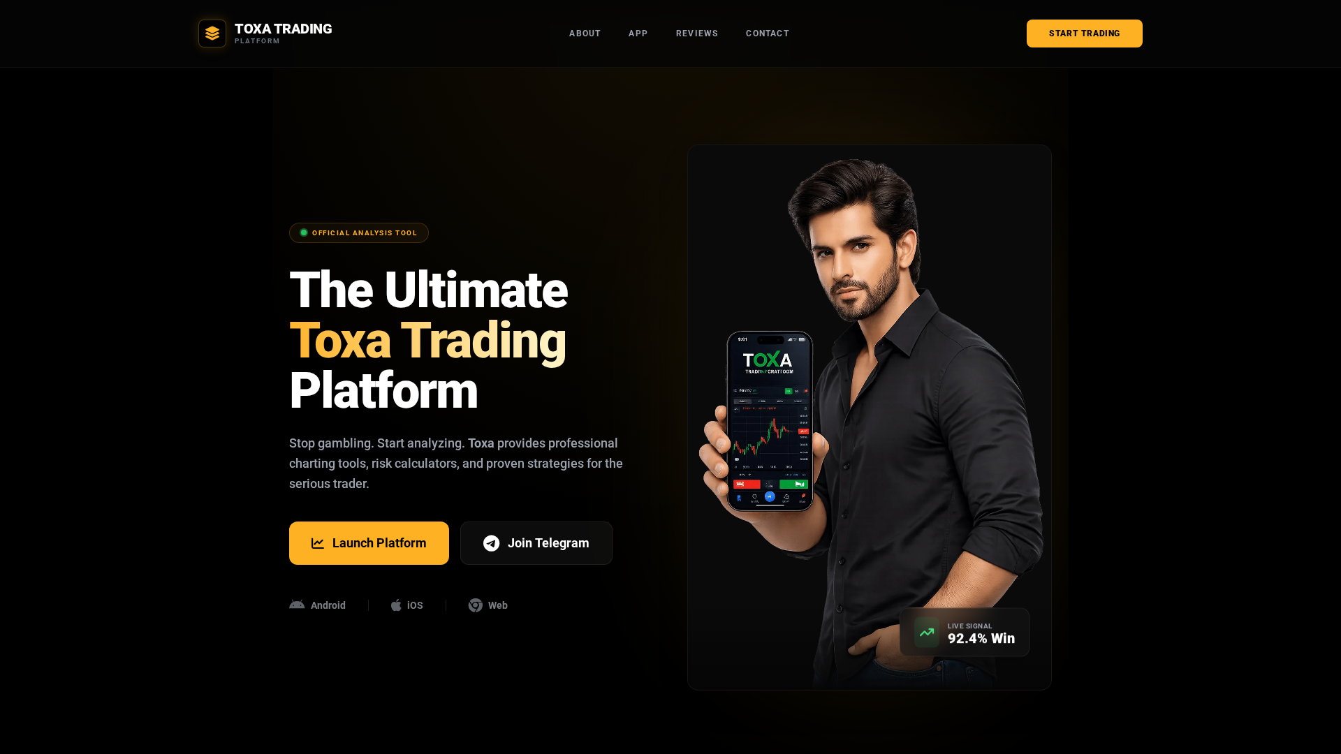 Screenshot of toxatradingplatform.com