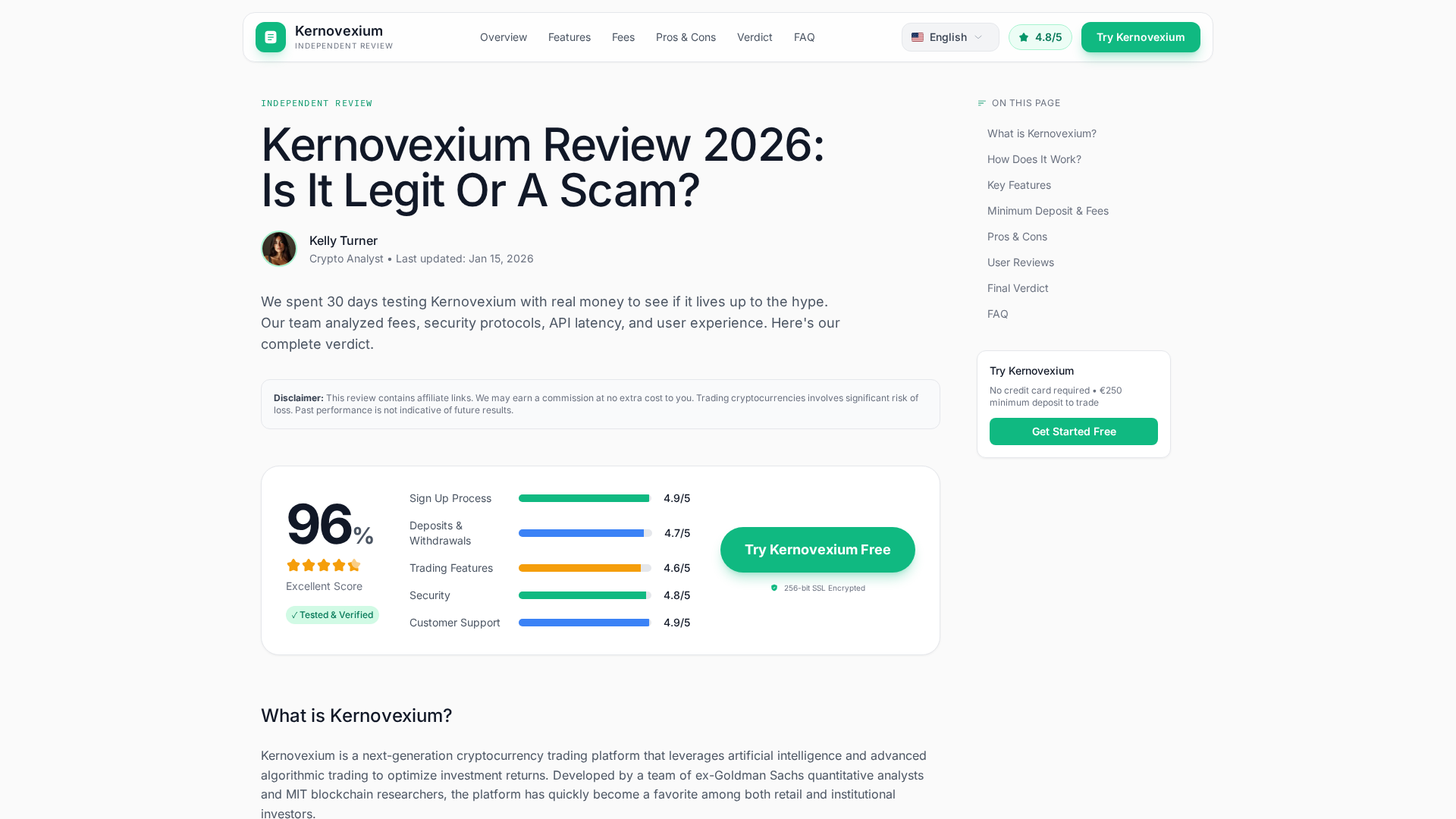 Screenshot of kernovexium-review.top