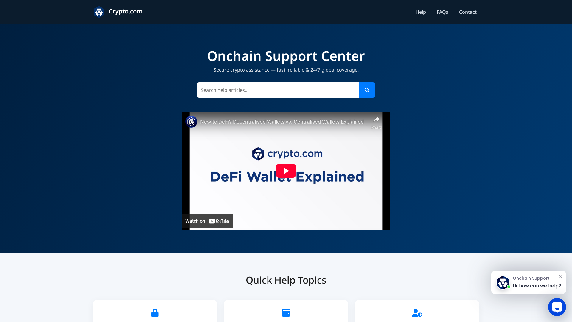 Screenshot of cryptosupport-onchain.com