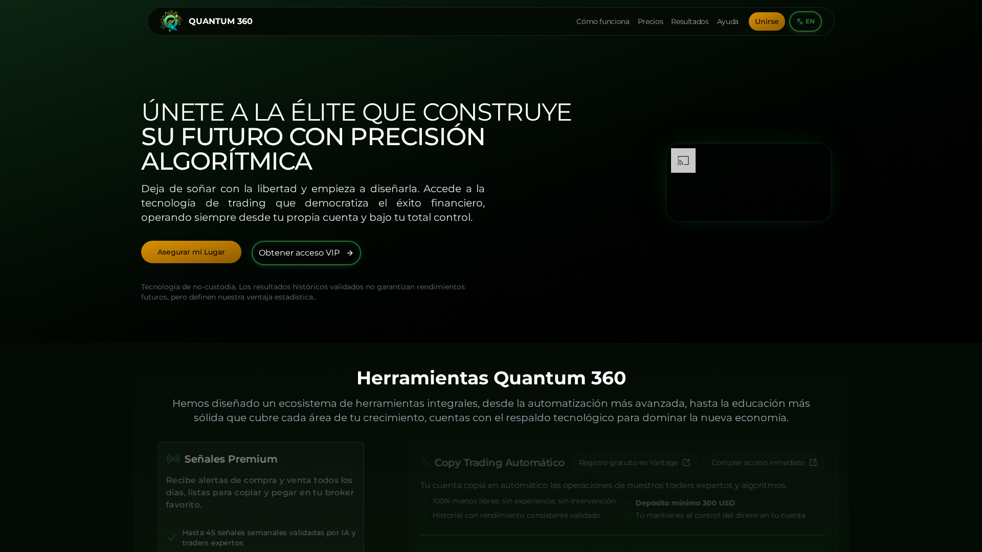 Screenshot of quantum360.lat