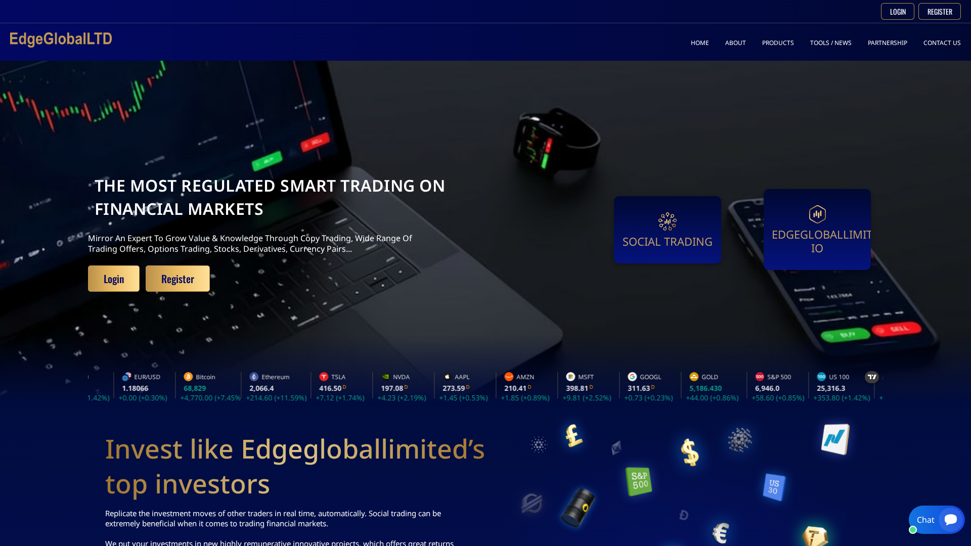 Screenshot of edgegloballimited.com