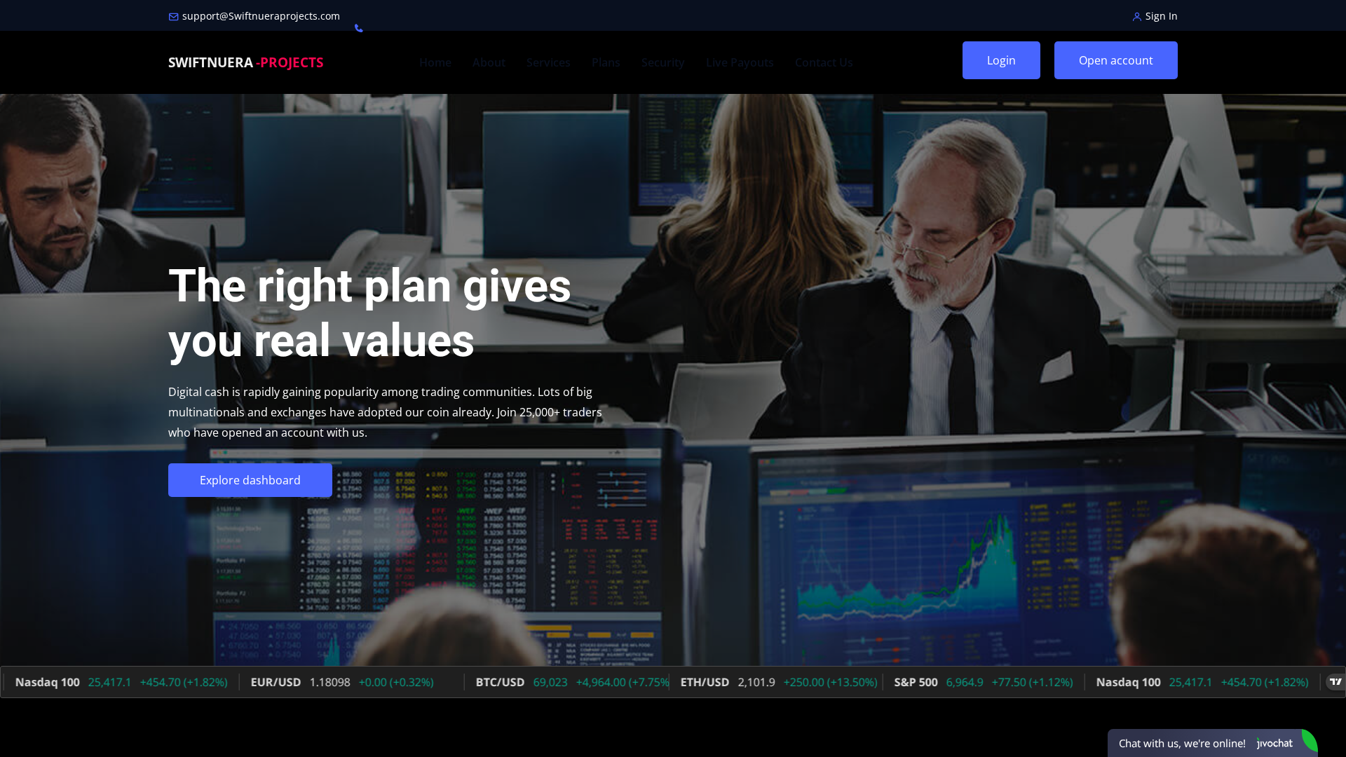 Screenshot of swiftnueraproject.com