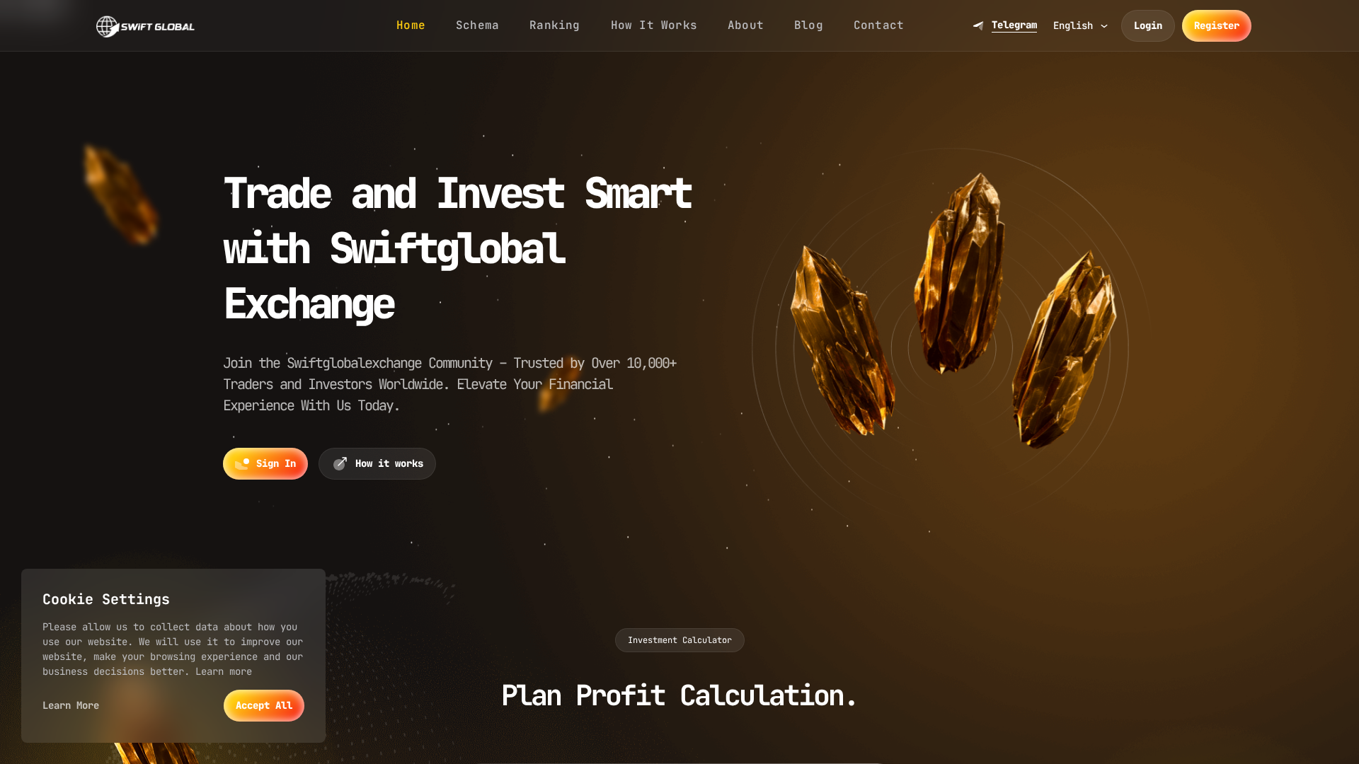 Screenshot of swiftglobalexchange.online