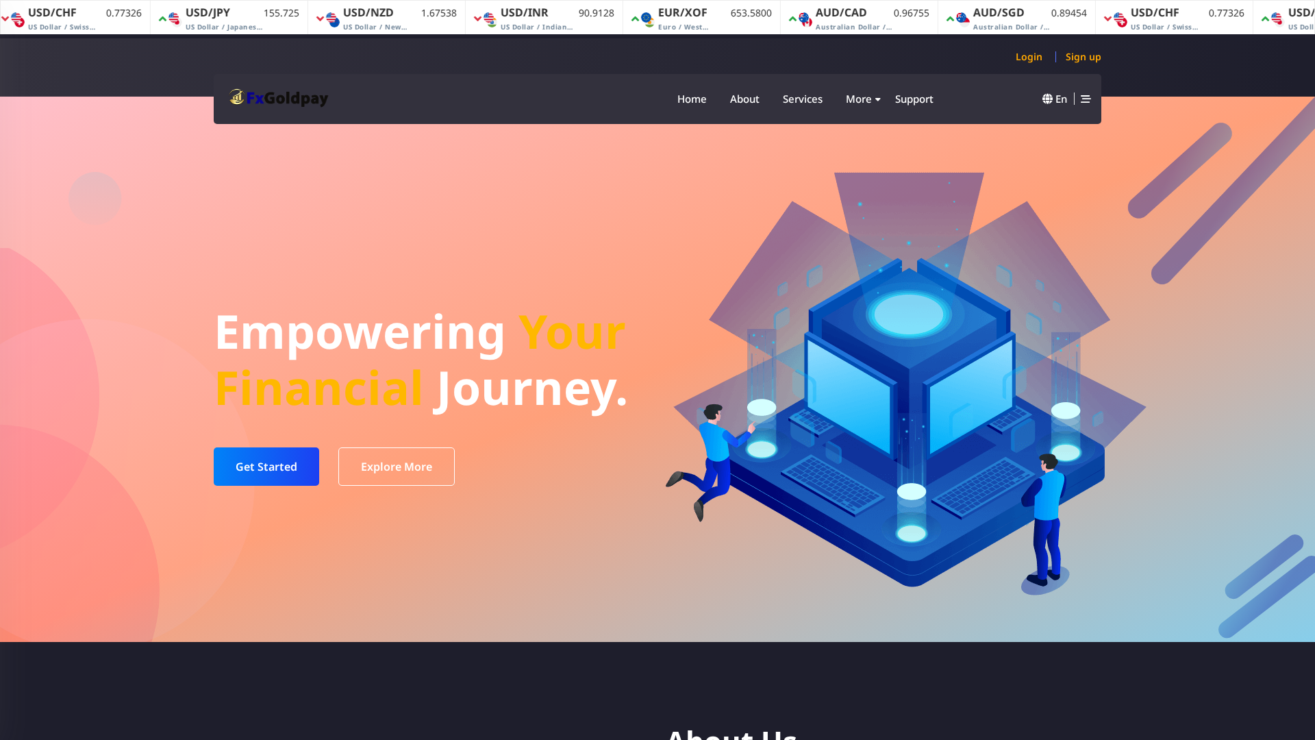 Screenshot of fxgoldpay.org