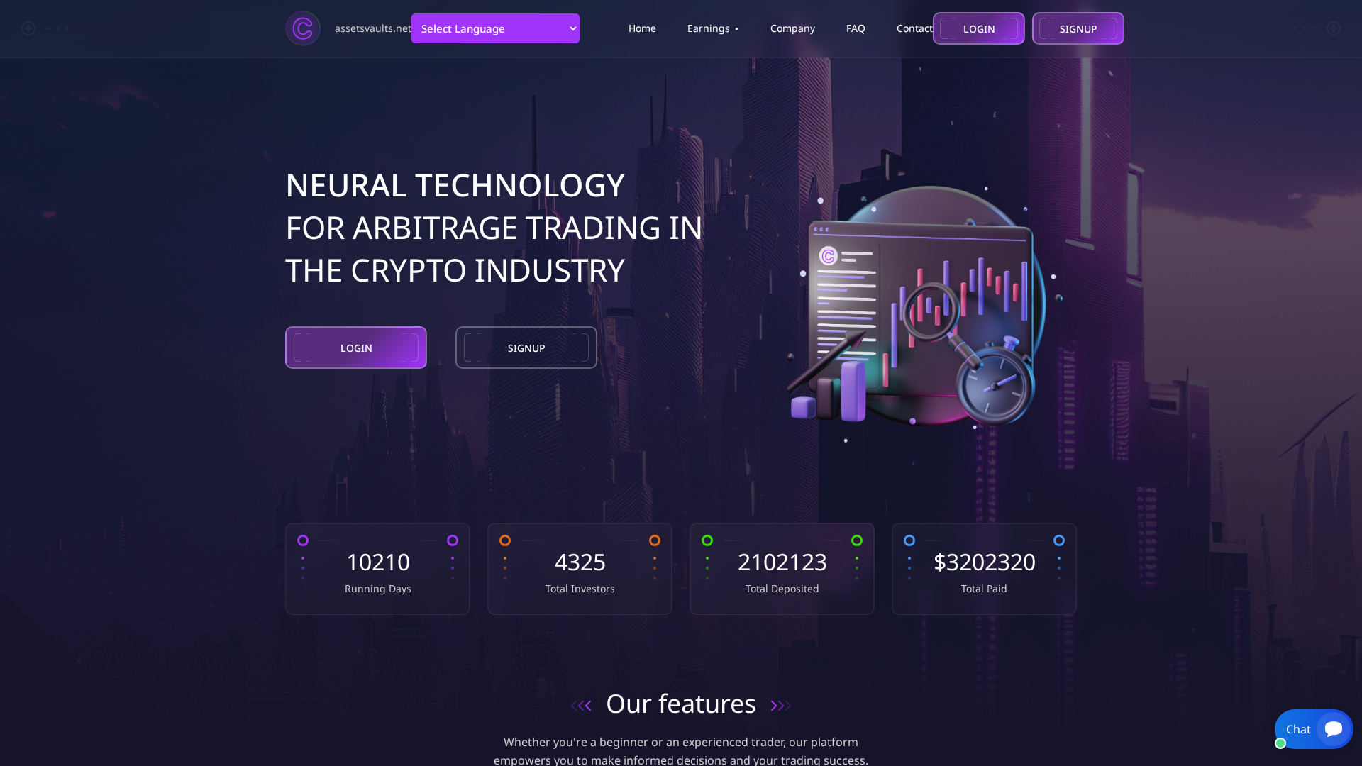 Screenshot of assetsvaults.net
