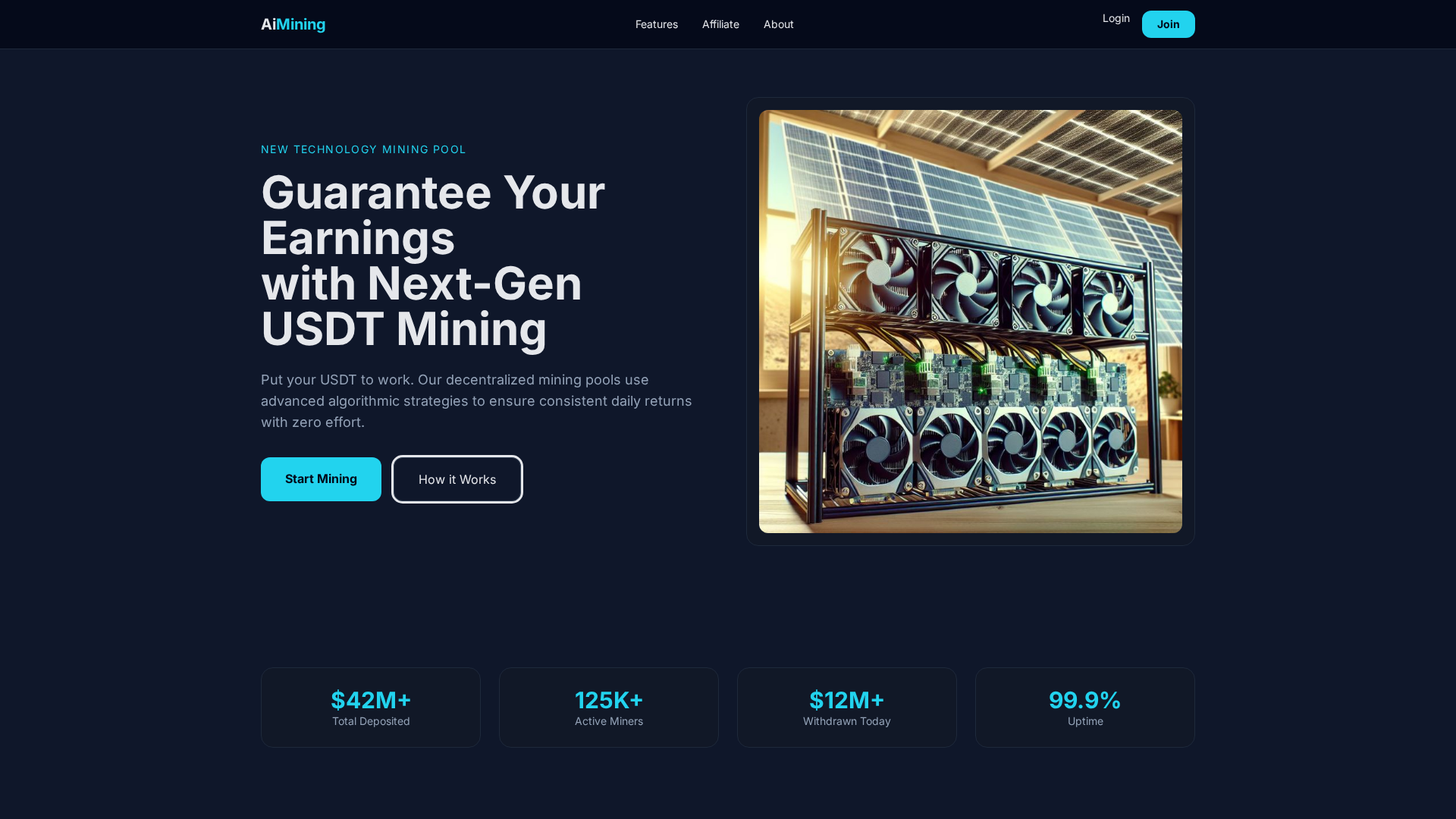 Screenshot of aiminingpro.top