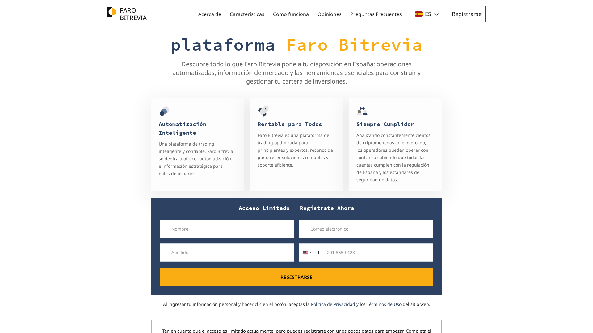 Screenshot of faro-bitrevia.com