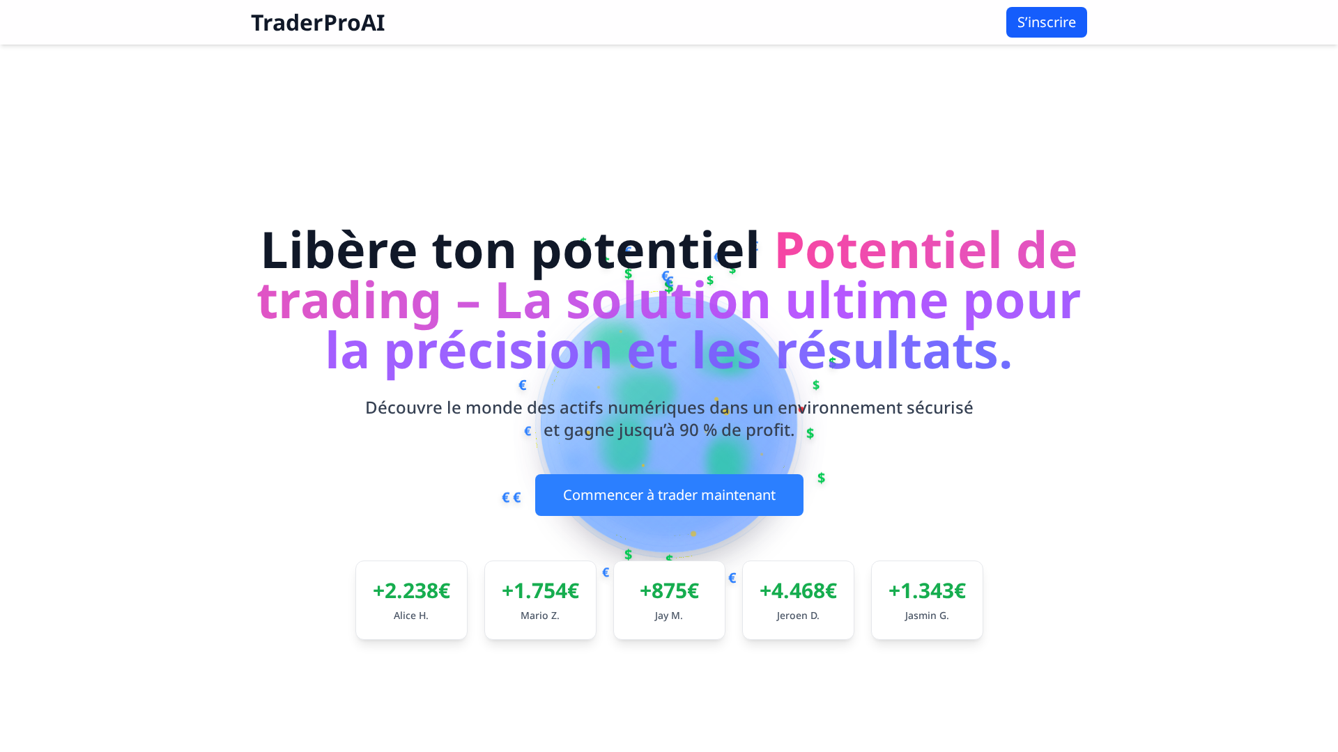Screenshot of trader-pro-ai.org