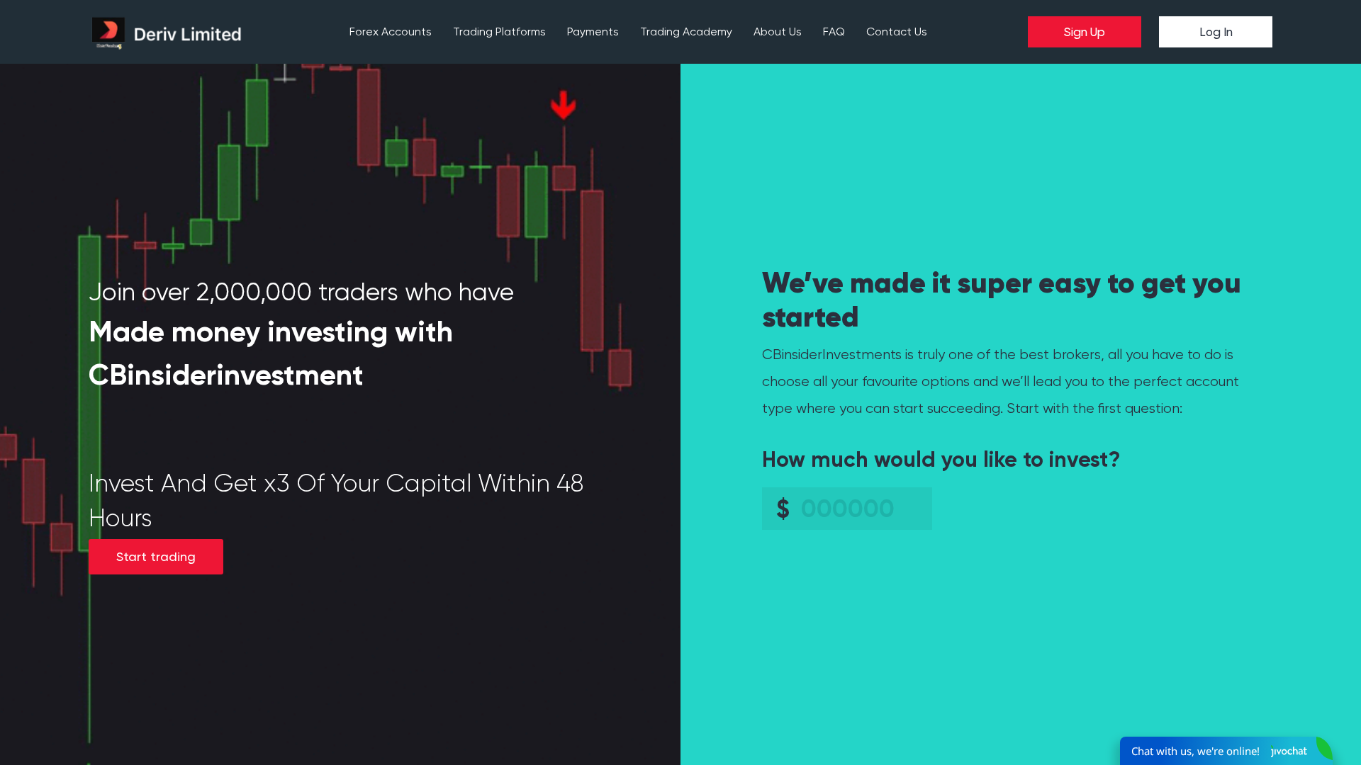 Screenshot of cbinsiderinvestments.com