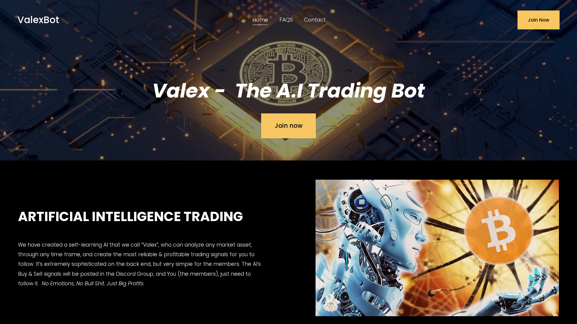 Screenshot of valexbot.com