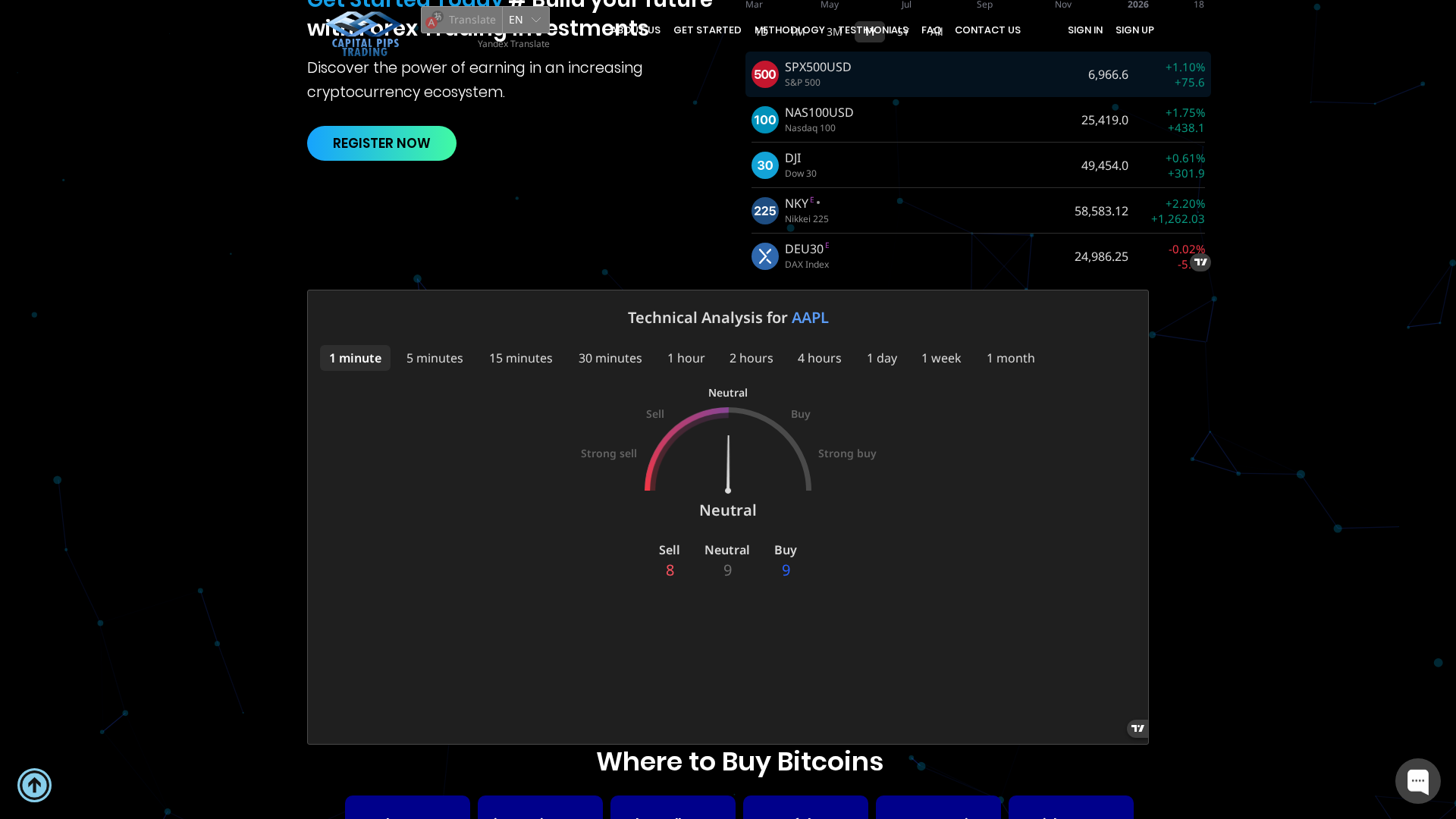 Screenshot of captpipstrading.com