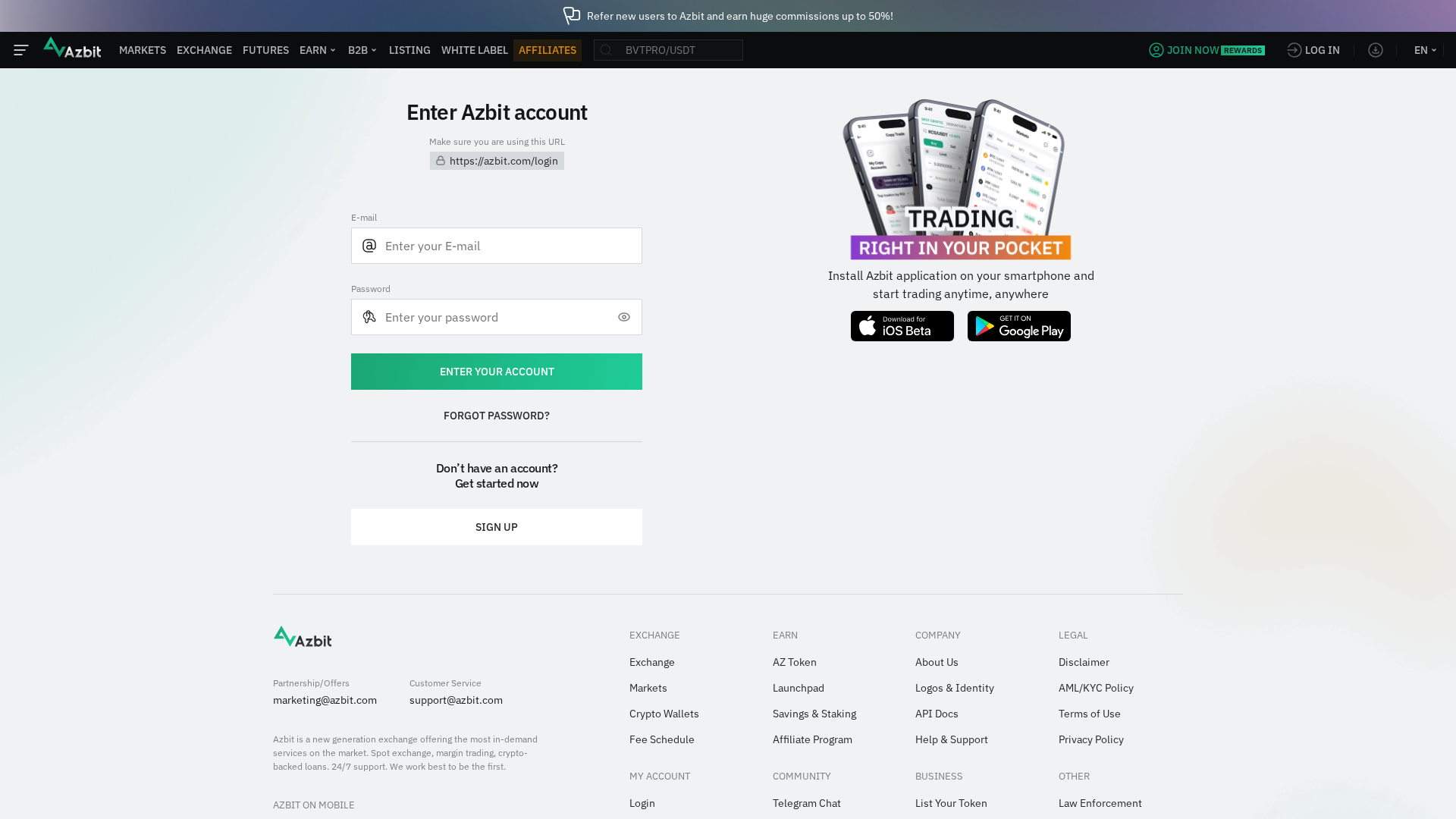 Screenshot of app-azbit.site