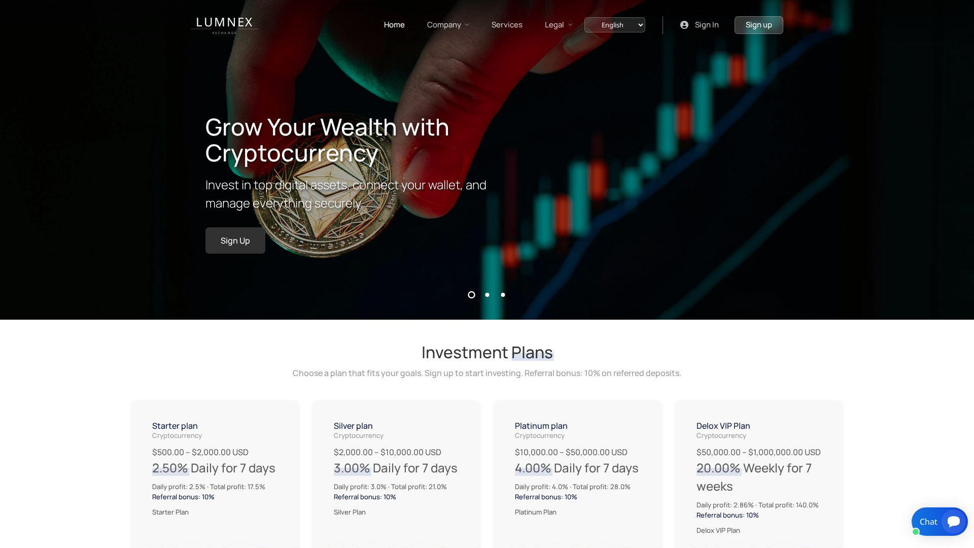 Screenshot of lumnexexchange.org