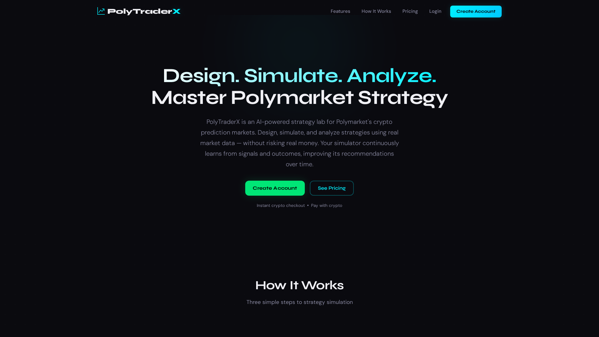 Screenshot of polytraderx.xyz