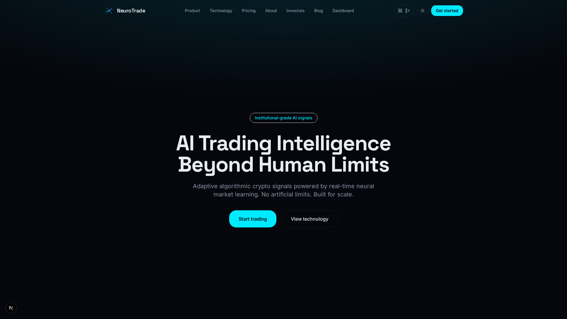 Screenshot of neurotrade.shop