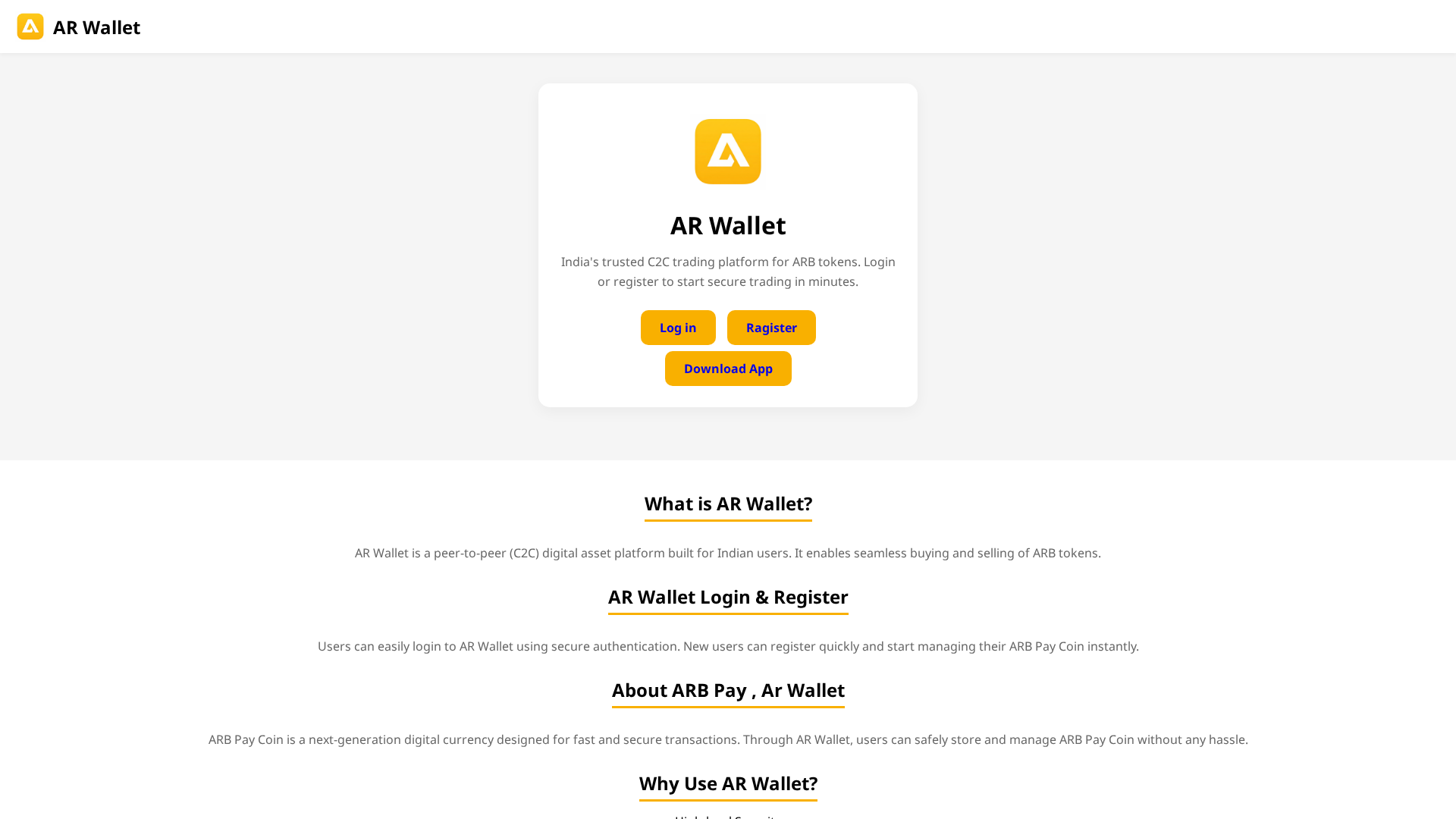Screenshot of arbpay.space