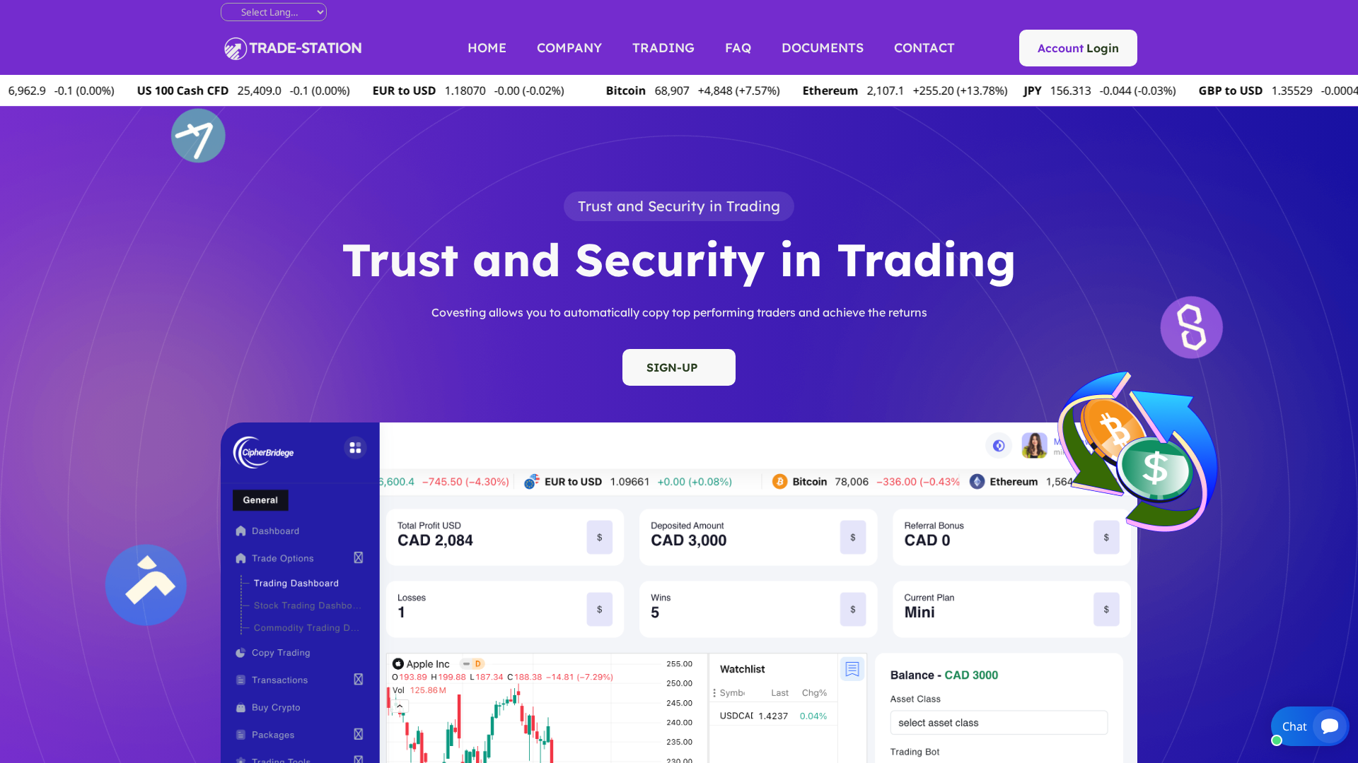 Screenshot of tradesstations.com