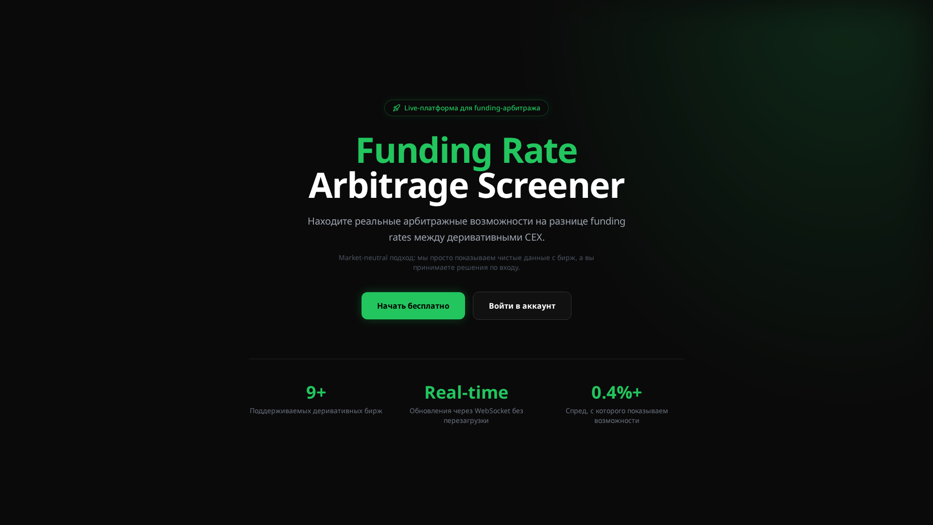 Screenshot of fundingallerts.space