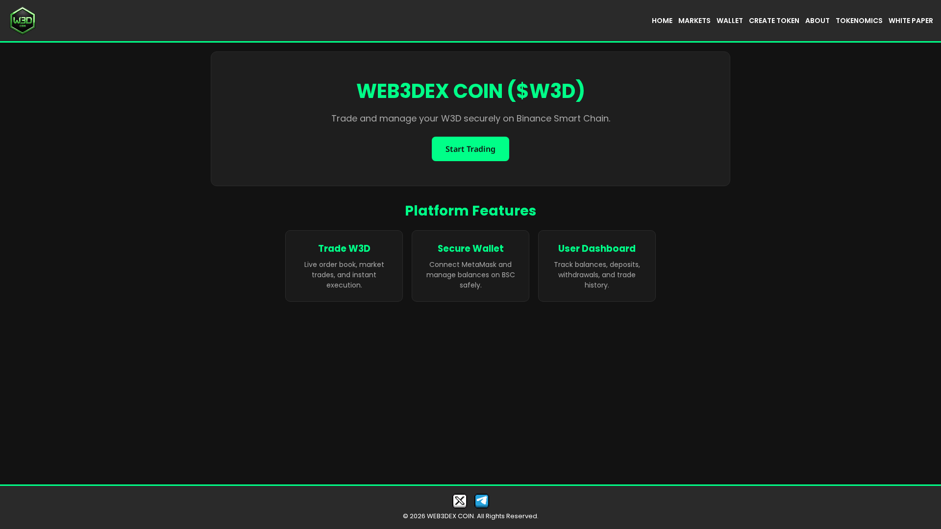 Screenshot of web3dex.fun